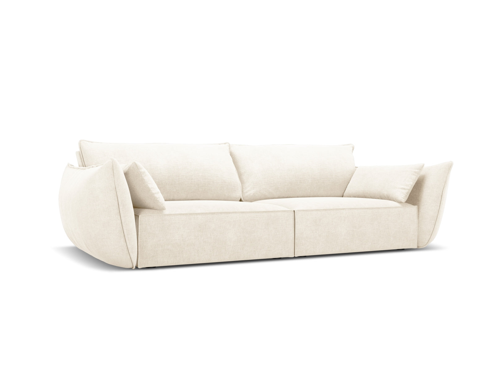 Elegantes Kaelle 3-Sitzer Sofa in hellem Beige, ideal für stilvolle Wohnräume, präsentiert von Micadoni.