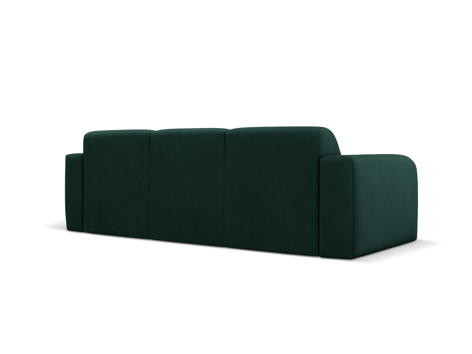 Stilvolles 3-Sitzer Sofa Molino in edlem Flaschengrün von Micadoni, perfekt für moderne Wohnkonzepte und entspannte Stunden.