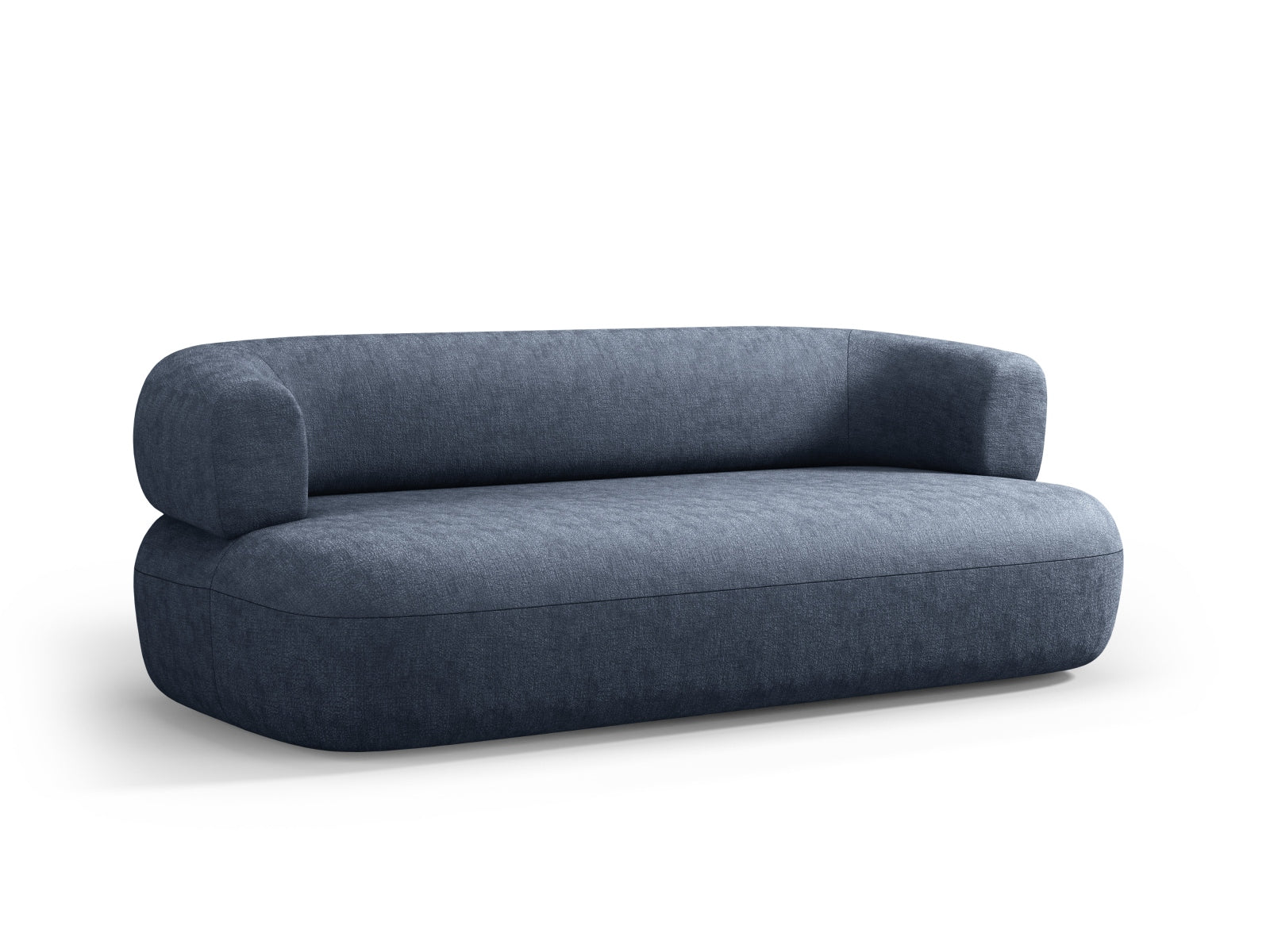 Elegantes 3-Sitzer Sofa Jenny in stilvollem Blau von Micadoni, ideal für gemütliche Abende und stilvolle Wohnräume.