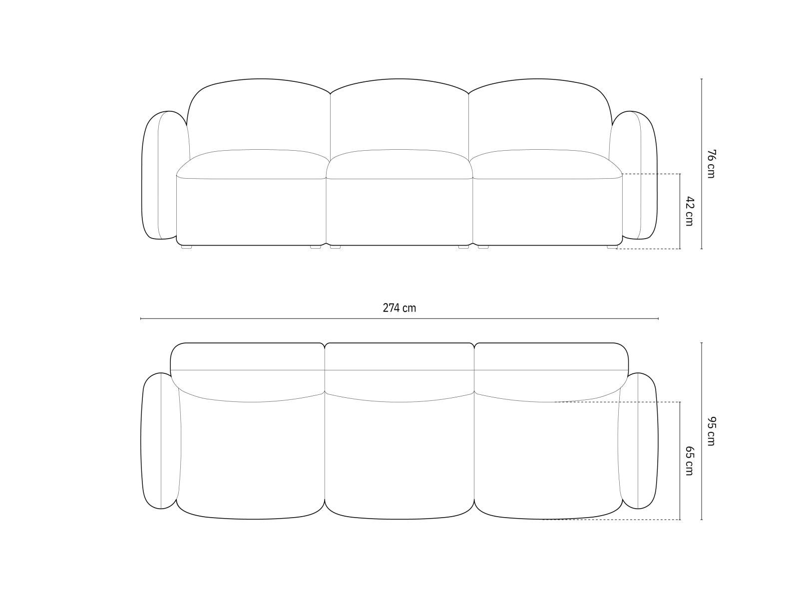 Erleben Sie das stilvolle Blair Sofa 3 Sitzer von Micadoni – ein elegantes Velours Sofa, das Komfort und modernes Design perfekt kombiniert.