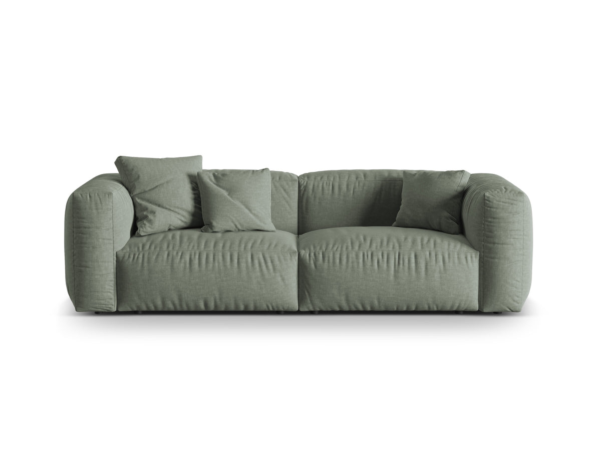 Martina Modulares Sofa 3 Sitzer in Moss Green-Boston präsentiert im Onlineshop von KAQTU Design AG. 3er Sofa ist von Micadoni