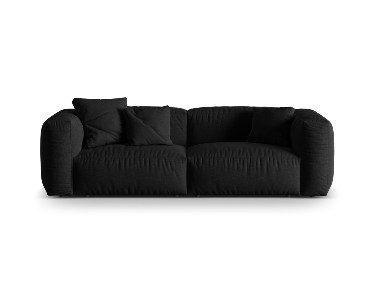 Martina Modulares Sofa 3 Sitzer in Black-Boston präsentiert im Onlineshop von KAQTU Design AG. 3er Sofa ist von Micadoni
