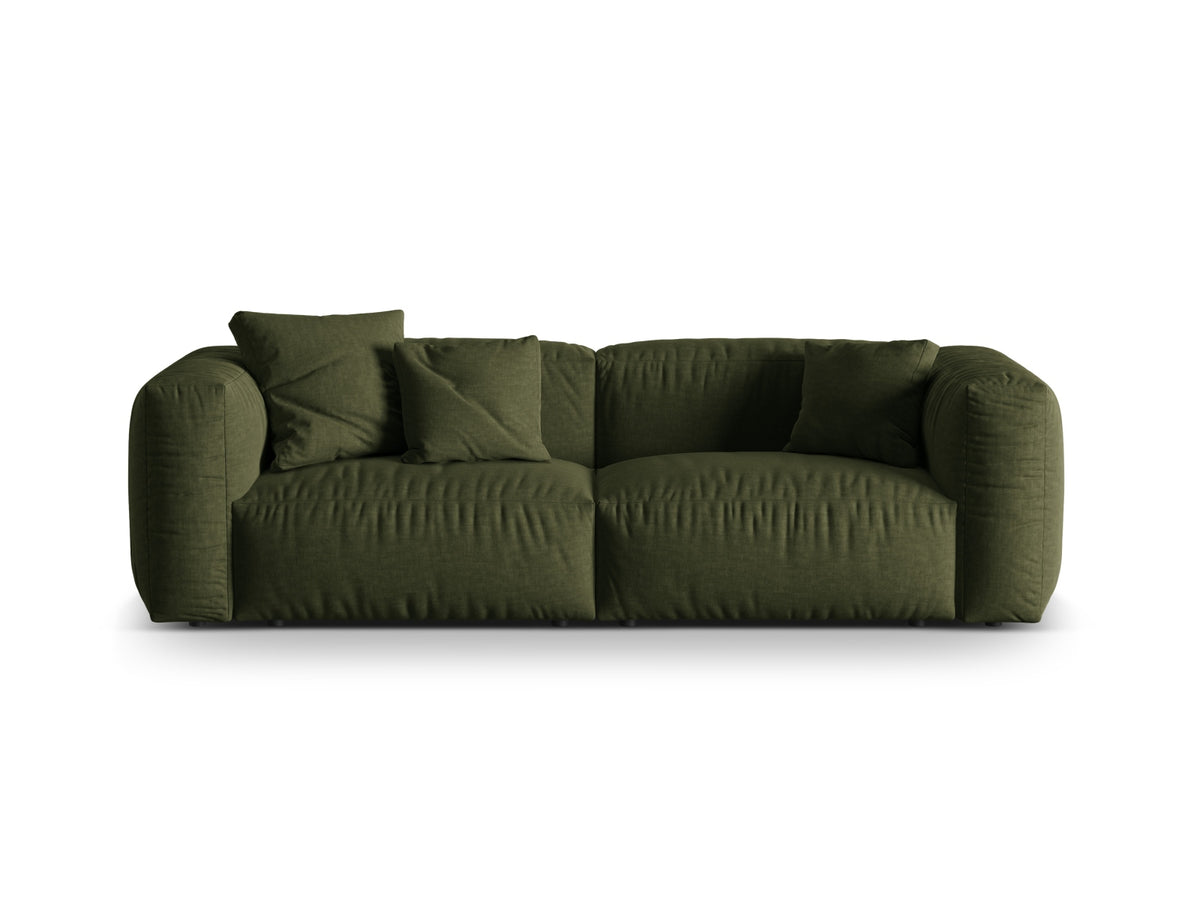 Martina Modulares Sofa 3 Sitzer in Green-Boston präsentiert im Onlineshop von KAQTU Design AG. 3er Sofa ist von Micadoni