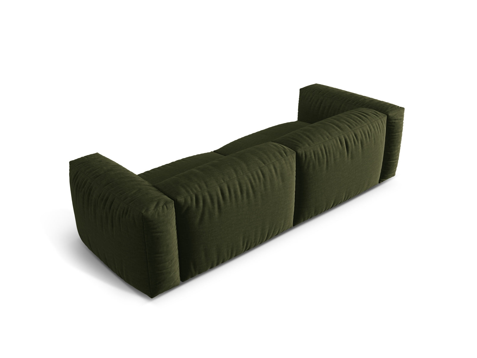 Stylisches Martina 3-Sitzer Sofa in Green-Boston, perfekt für zeitgemäße Wohnkonzepte. Flexibles, modulares Design von Micadoni für individuelle Einrichtung.
