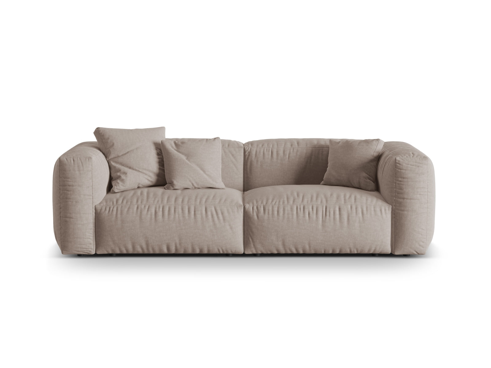 Martina Modulares Sofa 3 Sitzer in Dark Beige präsentiert im Onlineshop von KAQTU Design AG. 3er Sofa ist von Micadoni