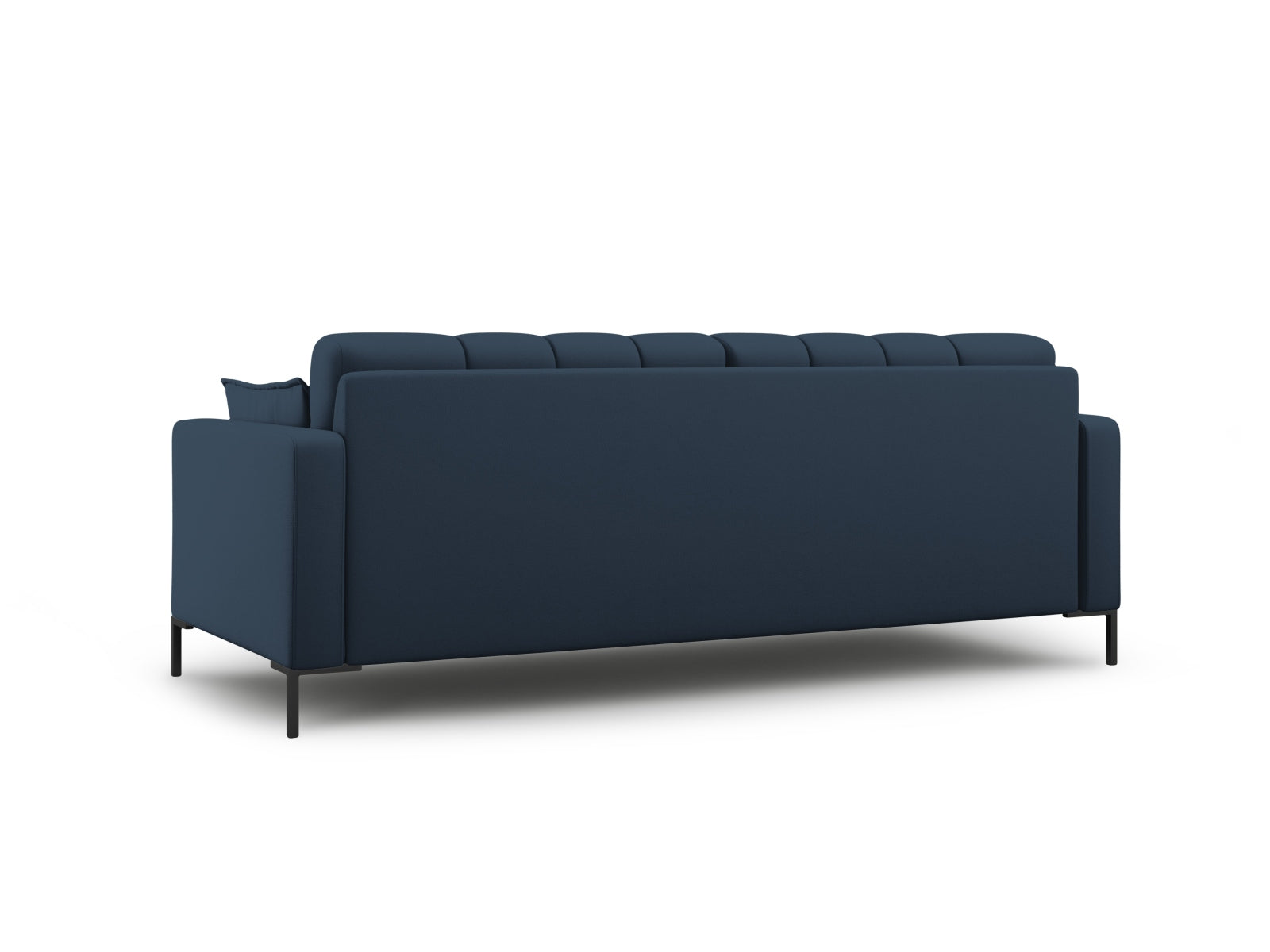 Stilvolles 3-Sitzer Sofa Mamaia von Micadoni in ansprechendem Blau und Schwarz, perfekt für zeitgemäße Inneneinrichtungen.