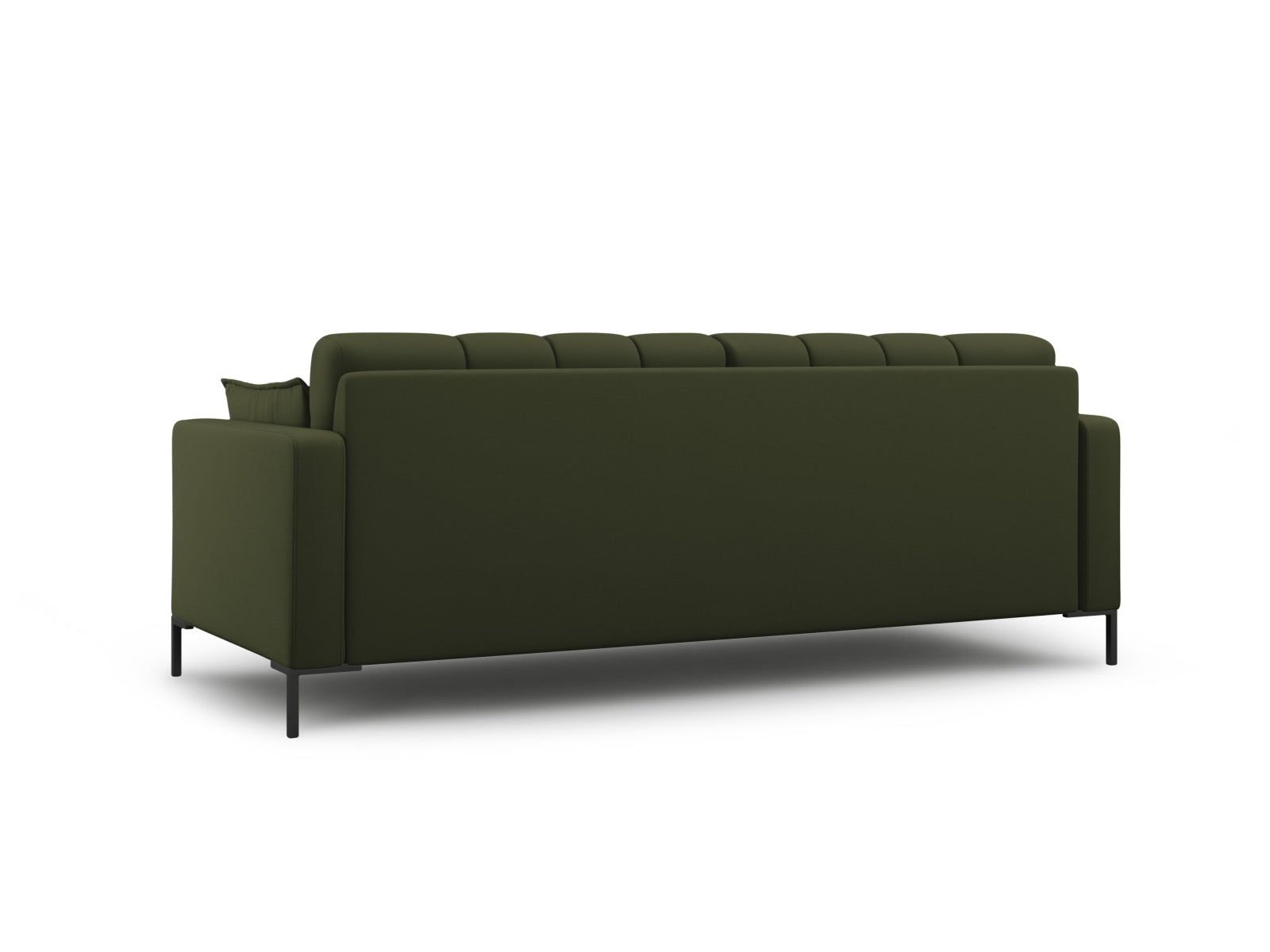 Stilvolles 3-Sitzer Sofa Mamaia von Micadoni in ansprechendem Grün und Schwarz, perfekt für zeitgemäße Inneneinrichtungen.