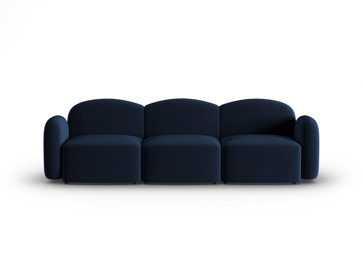 Blair Velour Sofa 3 Sitzer in Royal Blue-Casino präsentiert im Onlineshop von KAQTU Design AG. 3er Sofa ist von Micadoni