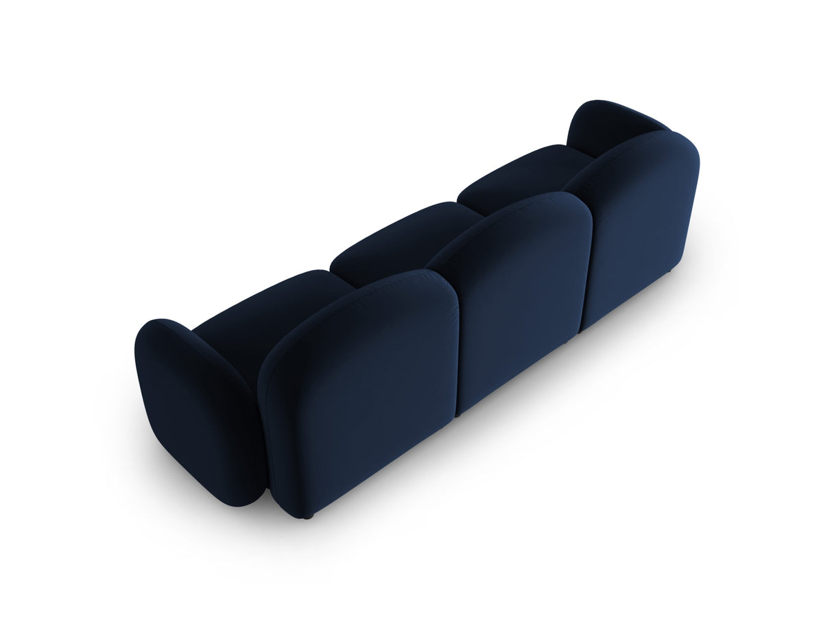 Blair Velour Sofa 3 Sitzer in Royal Blue-Casino präsentiert im Onlineshop von KAQTU Design AG. 3er Sofa ist von Micadoni