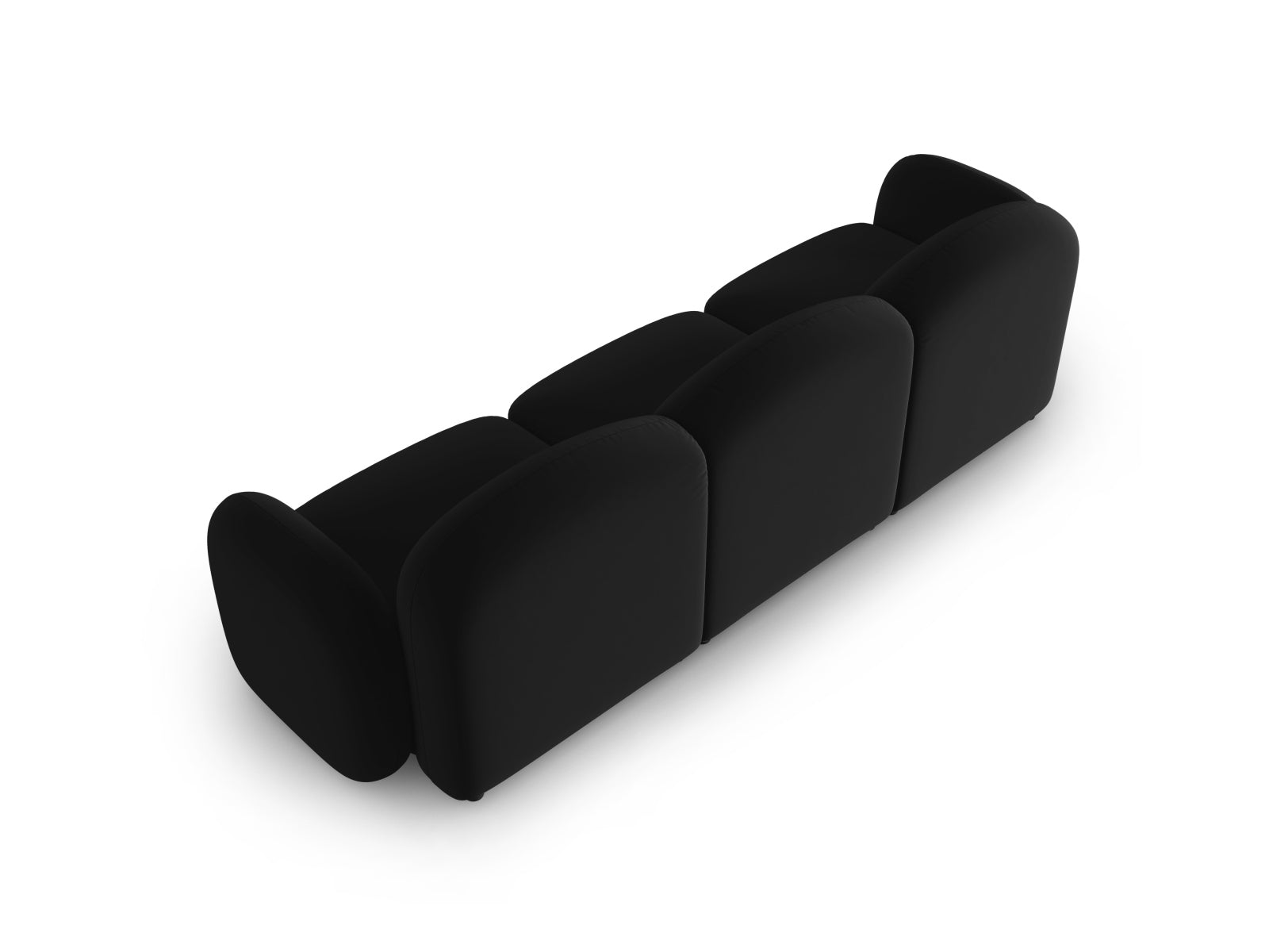 Erleben Sie das stilvolle Blair Velour Sofa 3-Sitzer von Micadoni – ideal für modernes Wohnen und höchsten Sitzkomfort in Ihrem Wohnraum.
