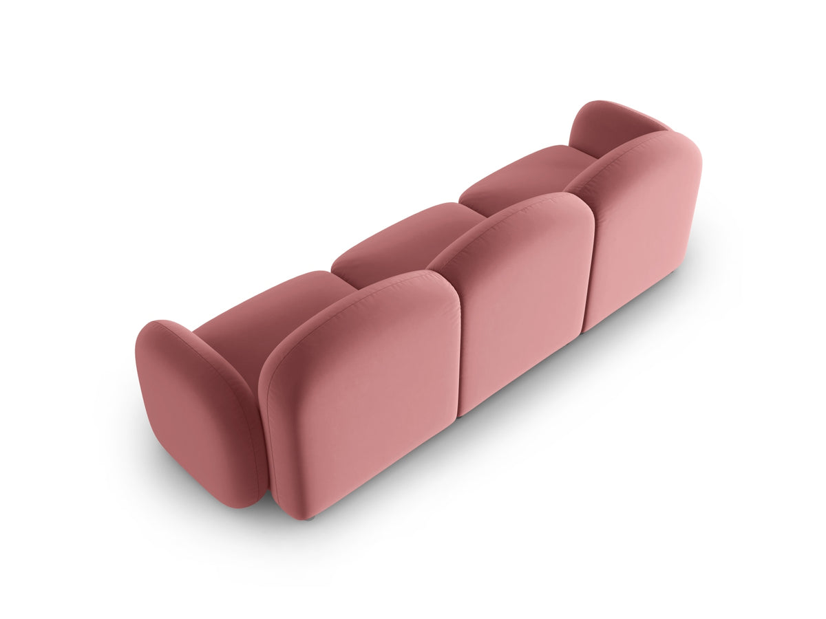 Blair Velour Sofa 3 Sitzer in Flamingo-Casino präsentiert im Onlineshop von KAQTU Design AG. 3er Sofa ist von Micadoni
