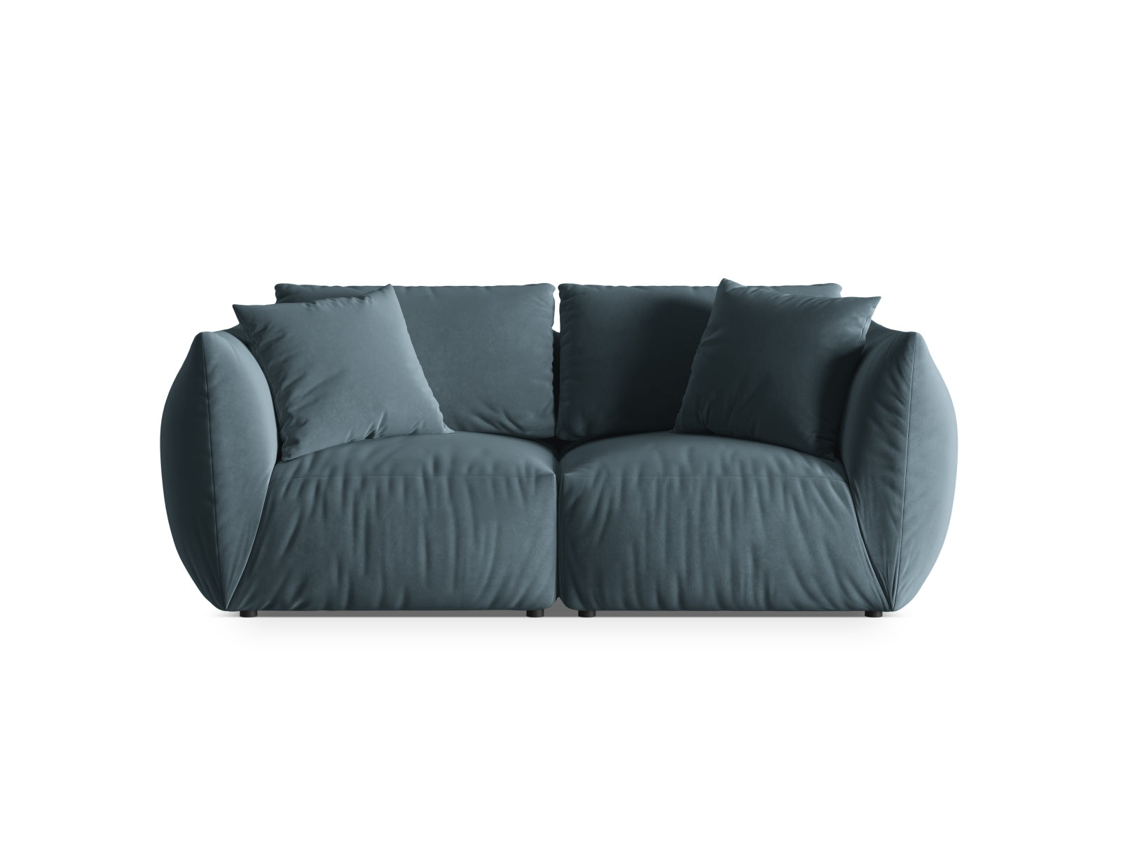 Chris Velour Modular Sofa 3 Sitzer in Pastel Blue präsentiert im Onlineshop von KAQTU Design AG. 3er Sofa ist von Micadoni