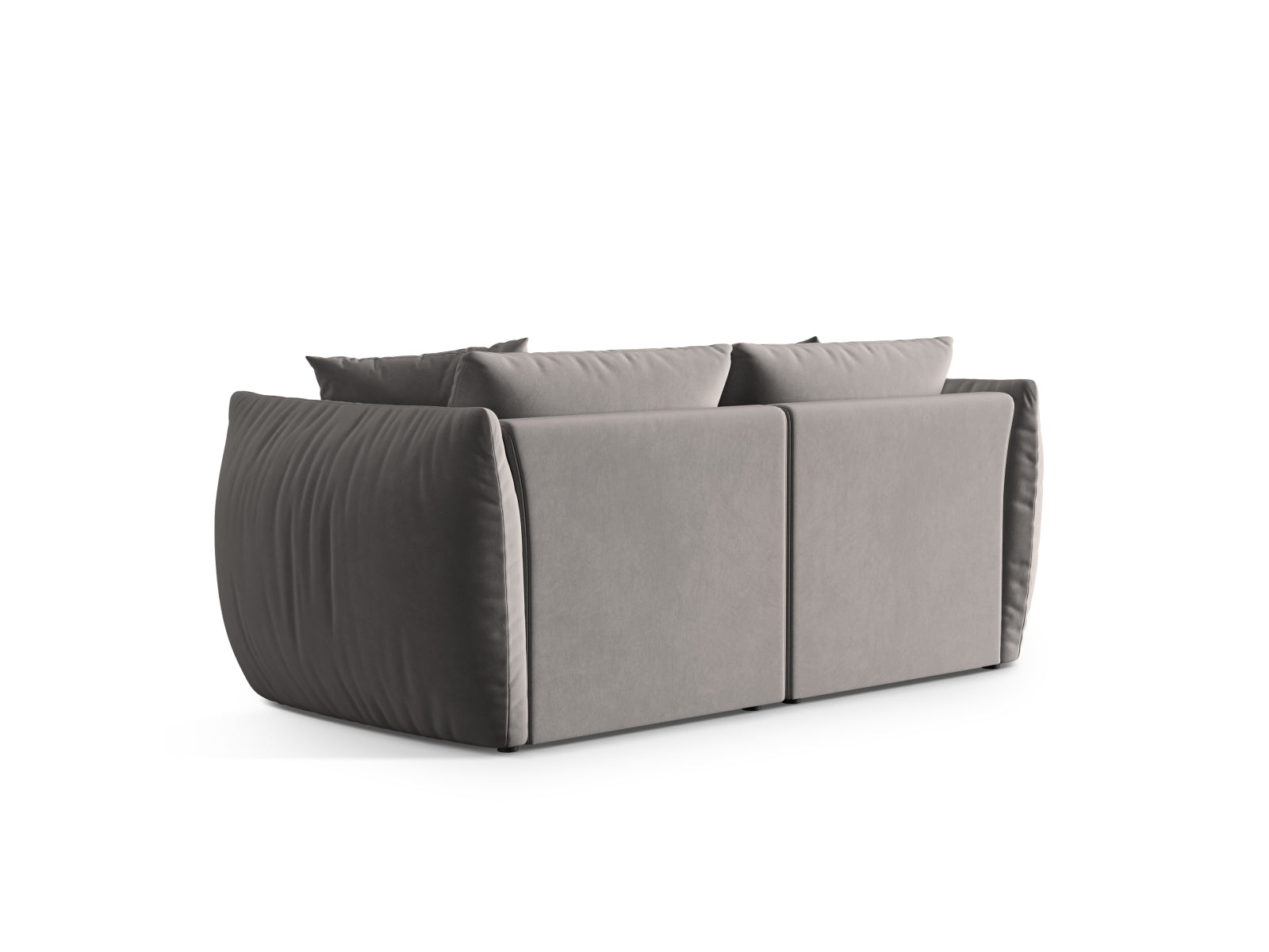 Elegantes 3-Sitzer Sofa Chris Velour von Micadoni in zeitlosem Grau, ideal für stilvolle Wohnräume und gemütliche Abende.