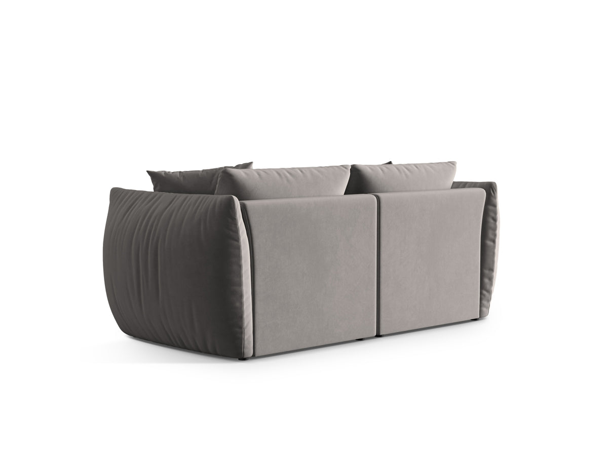 Chris Velour Modular Sofa 3 Sitzer in Grey-Casino präsentiert im Onlineshop von KAQTU Design AG. 3er Sofa ist von Micadoni