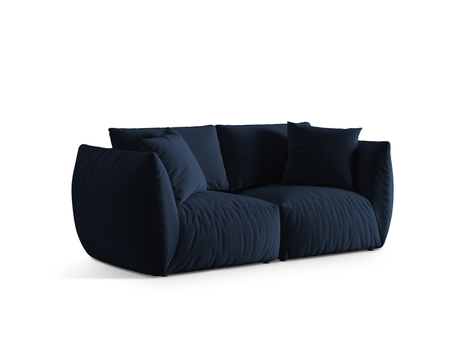 Chris Velour Modular Sofa 3 Sitzer in Royal Blue-Casino präsentiert im Onlineshop von KAQTU Design AG. 3er Sofa ist von Micadoni