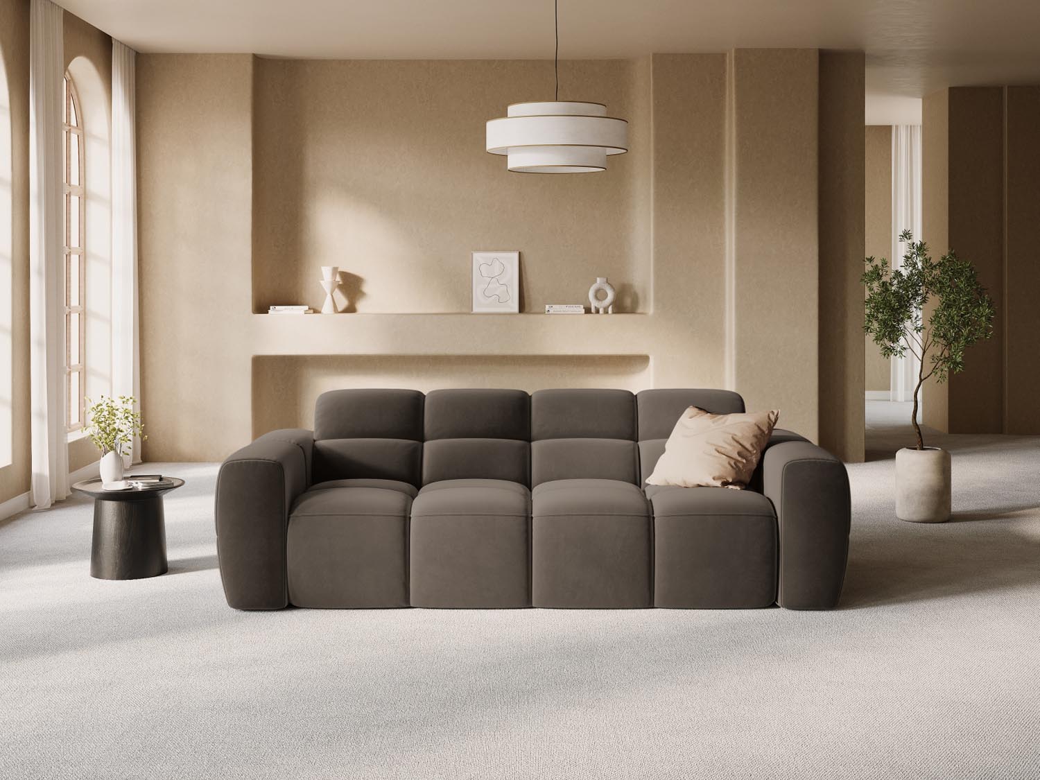 Entdecken Sie das Lisa Velour Sofa 3 Sitzer von Micadoni – elegantes Design, erstklassiger Komfort und perfekte Unterstützung für Ihr Zuhause.