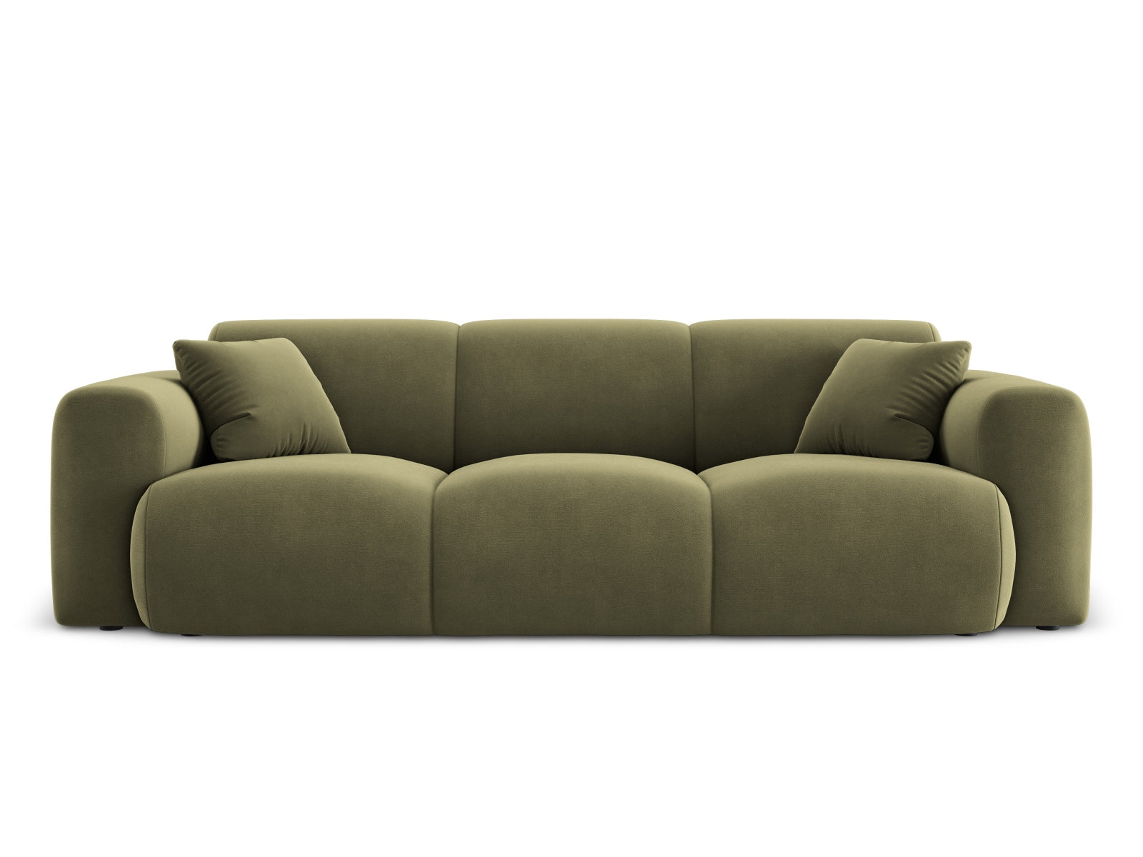 Molino Velour Sofa 3 Sitzer in Light Green-Casino präsentiert im Onlineshop von KAQTU Design AG. 3er Sofa ist von Micadoni