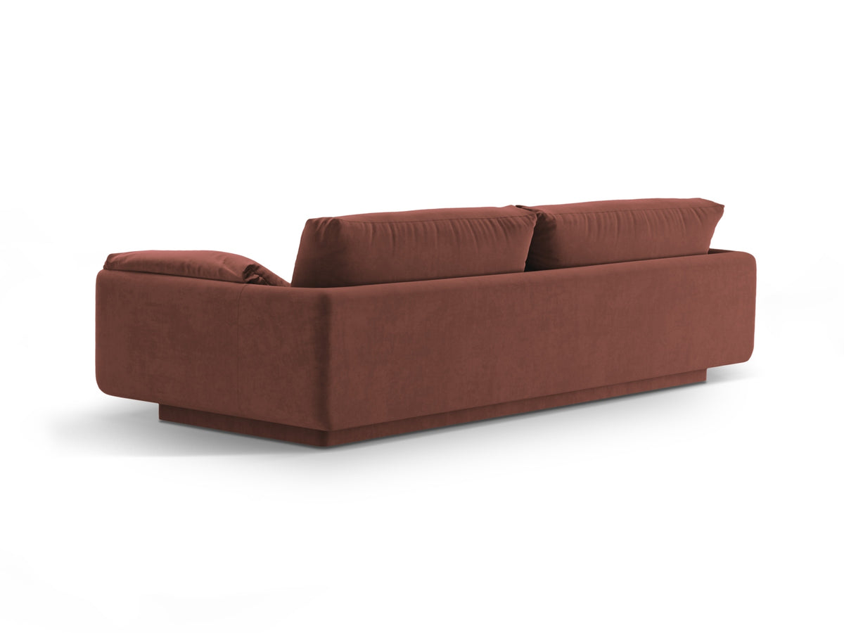 Torino Velour Sofa 3 Sitzer in Cuoio-Casino präsentiert im Onlineshop von KAQTU Design AG. 3er Sofa ist von Micadoni