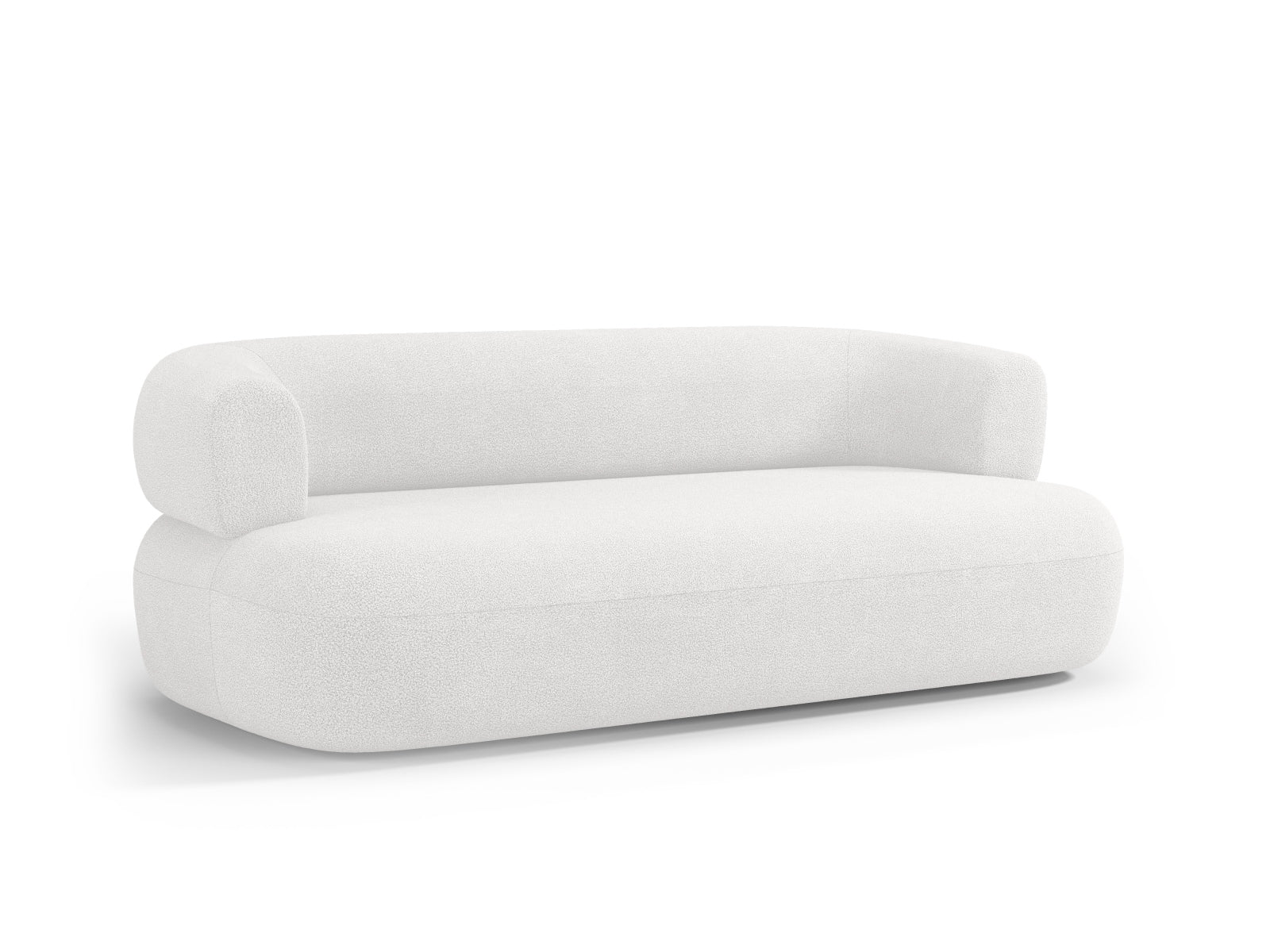 Erleben Sie das Jenny Boucle Sofa 3 Sitzer von Micadoni – eine harmonische Verbindung von modernem Design und unvergleichlichem Sitzkomfort für Ihr Zuhause.