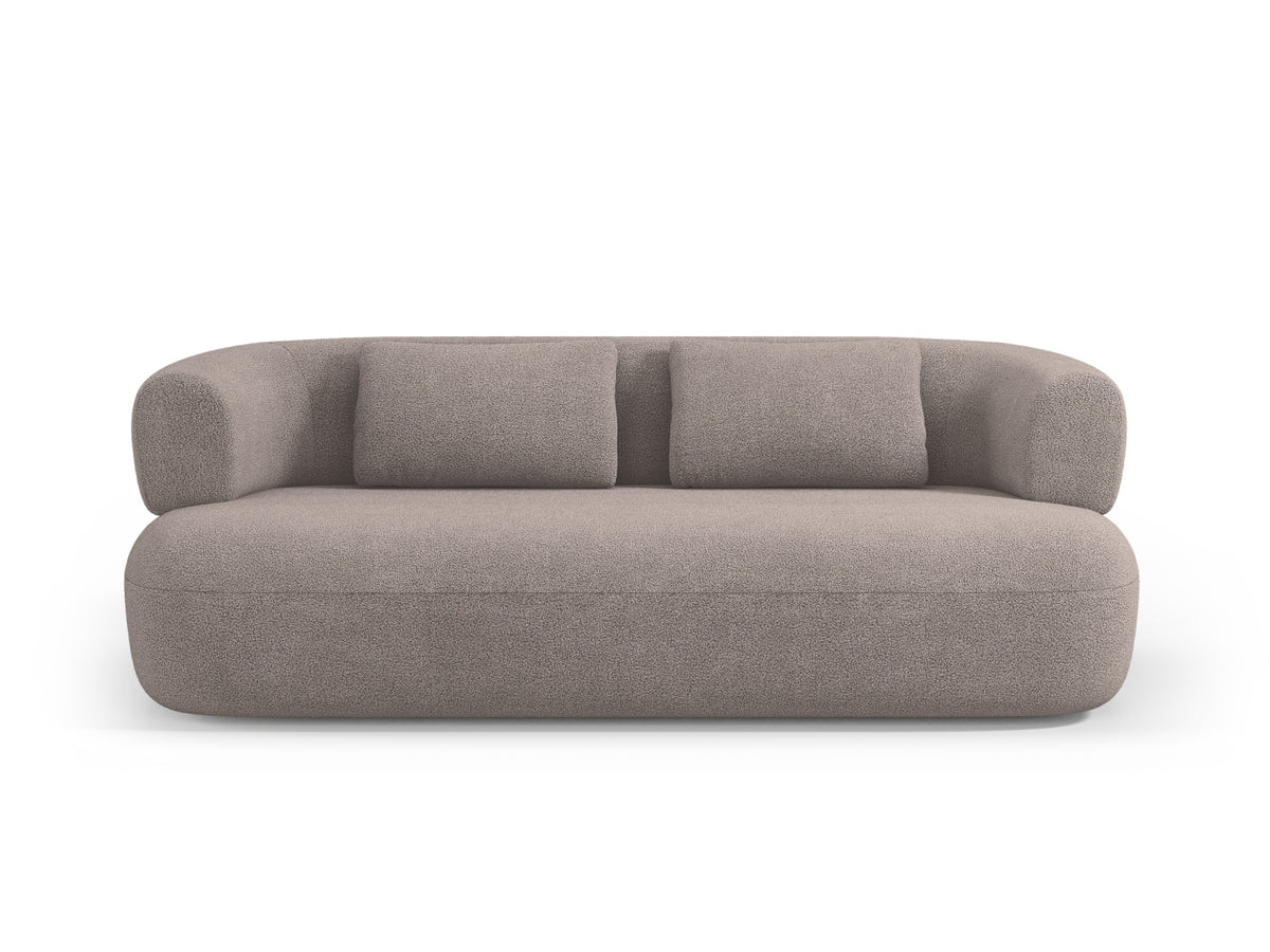 Jenny Boucle Sofa 3 Sitzer in Light Brown-Now or Never präsentiert im Onlineshop von KAQTU Design AG. 3er Sofa ist von Micadoni