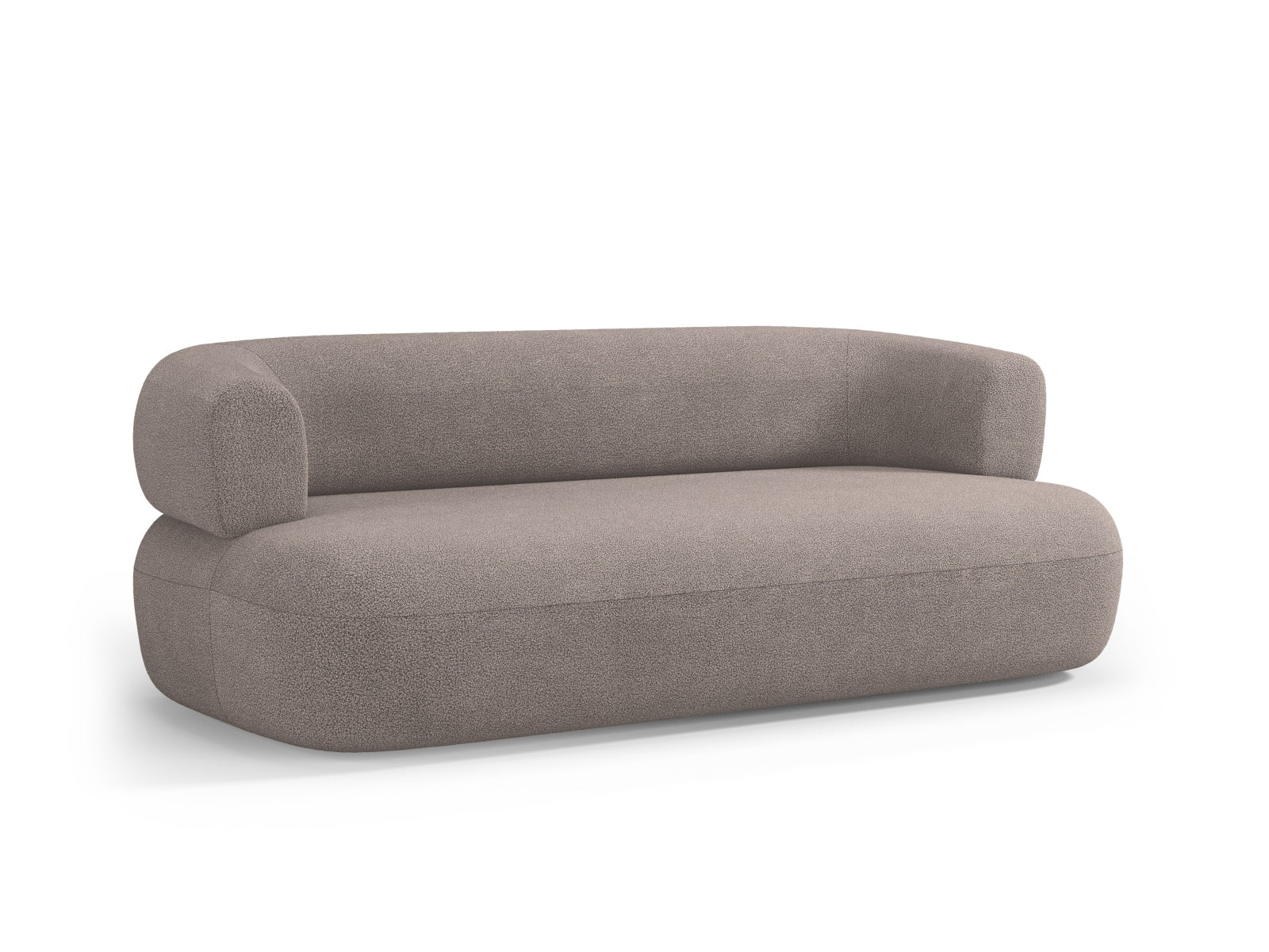 Erleben Sie das Jenny Boucle Sofa 3 Sitzer von Micadoni – eine harmonische Verbindung von modernem Design und unvergleichlichem Sitzkomfort für Ihr Zuhause.