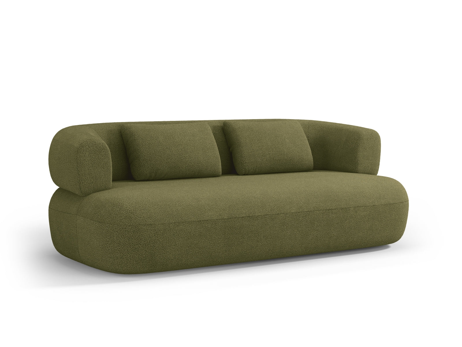 Erleben Sie das Jenny Boucle Sofa 3 Sitzer von Micadoni – eine harmonische Verbindung von modernem Design und höchstem Sitzkomfort für Ihr Zuhause.