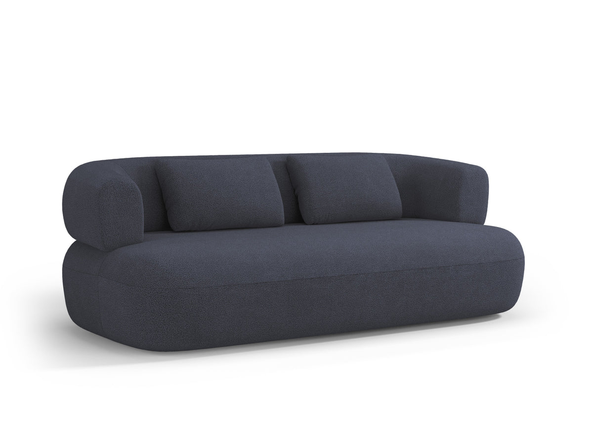 Jenny Boucle Sofa 3 Sitzer in Dark Blue-Now or Never präsentiert im Onlineshop von KAQTU Design AG. 3er Sofa ist von Micadoni