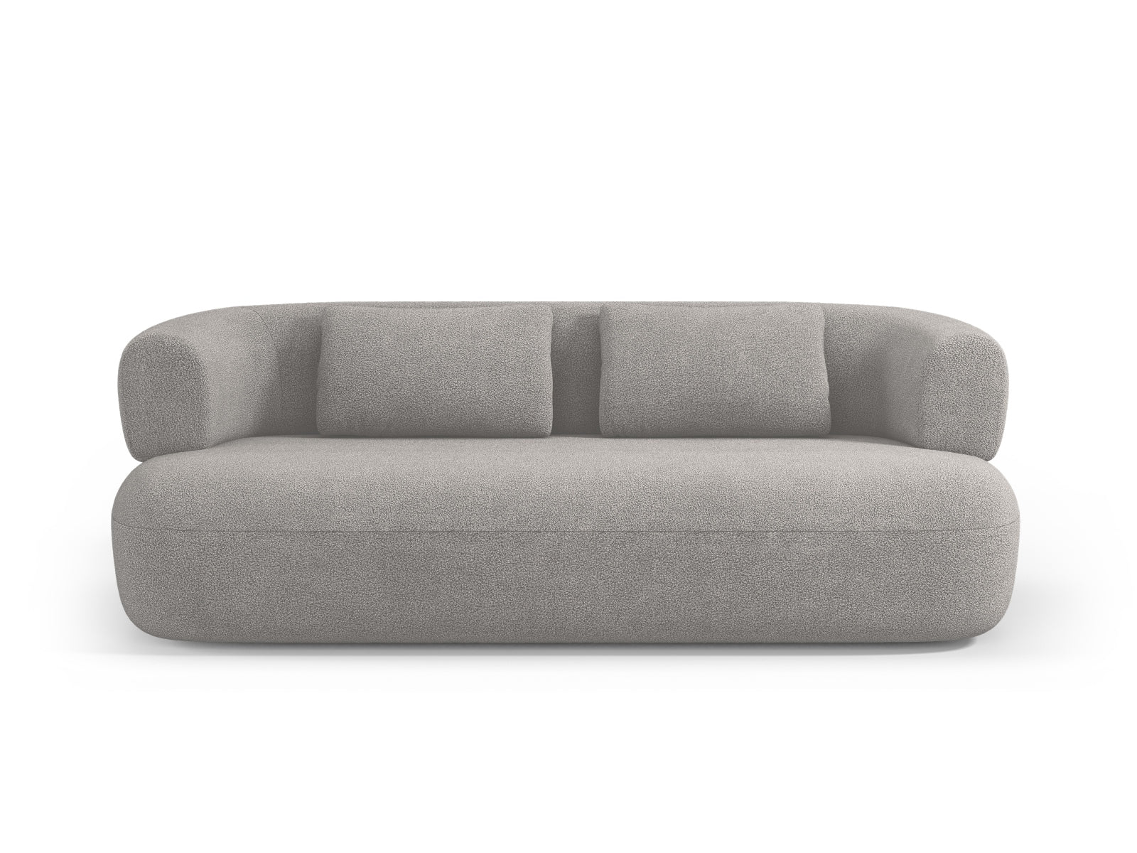 Jenny Boucle Sofa 3 Sitzer in Light Grey-Now or Never präsentiert im Onlineshop von KAQTU Design AG. 3er Sofa ist von Micadoni