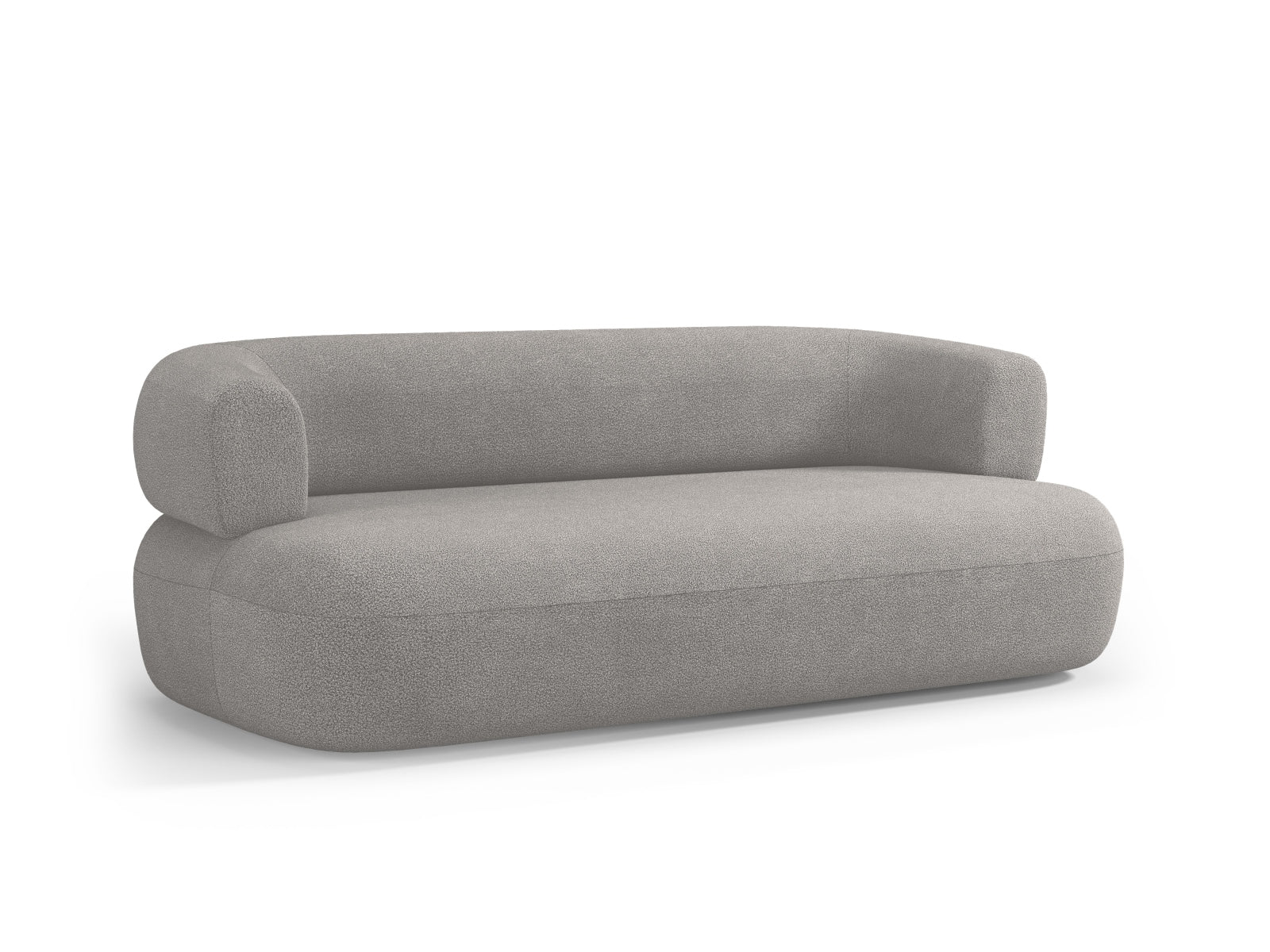 Erleben Sie das Jenny Boucle Sofa 3 Sitzer von Micadoni – eine harmonische Verbindung von modernem Design und unvergleichlichem Sitzkomfort für Ihr Zuhause.