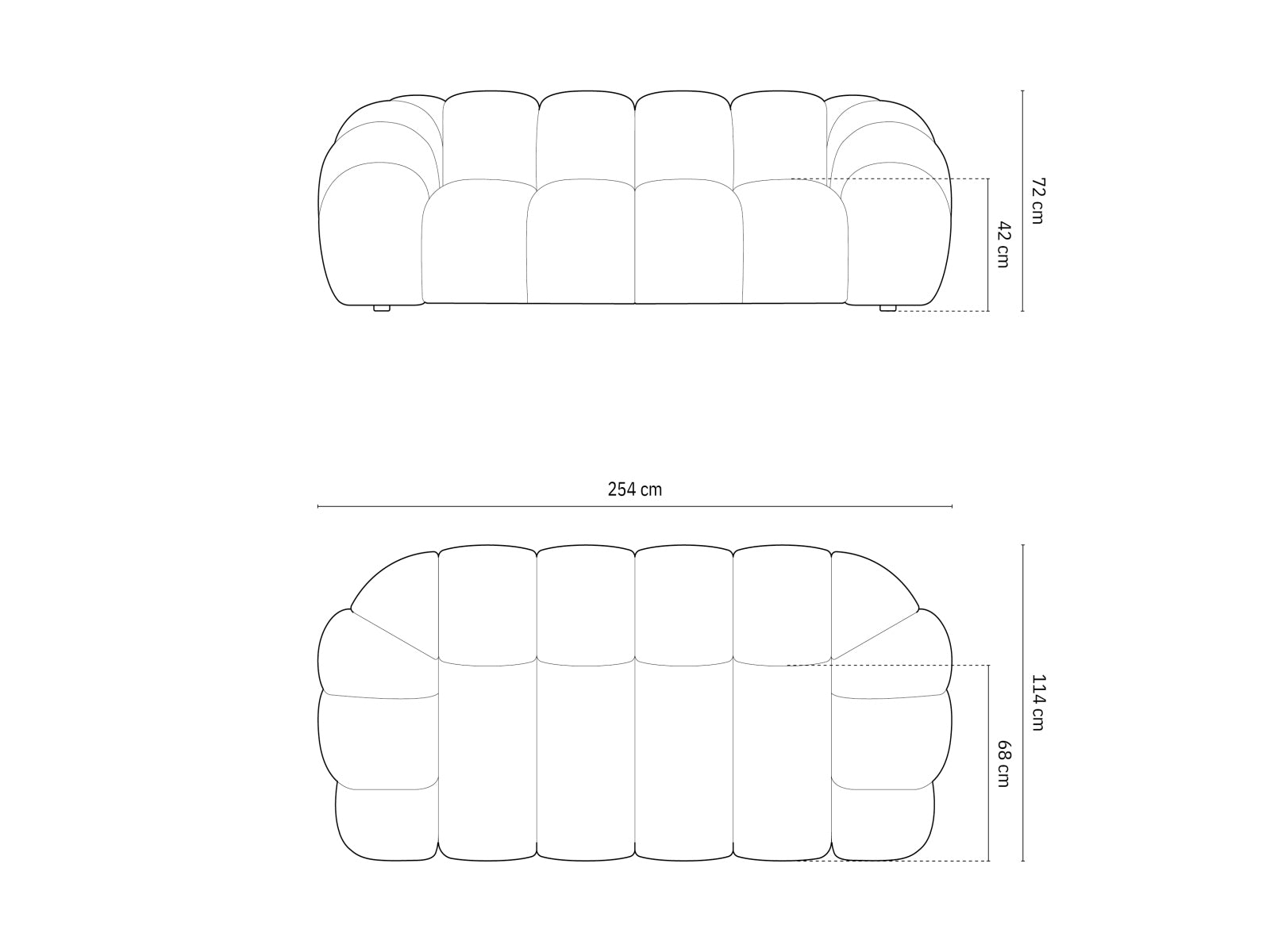 Erleben Sie das stilvolle Diana Sofa 3 Sitzer von Micadoni – ideal für Ihr Wohnzimmer, vereint modernes Design mit höchstem Komfort!