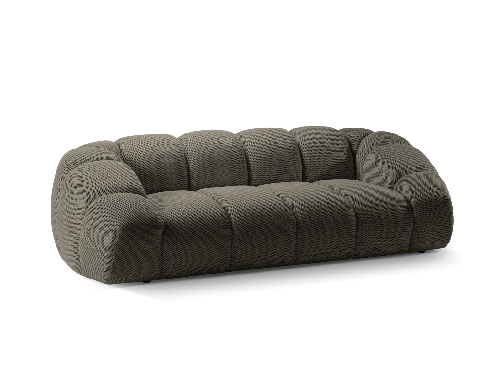 Modernes 3-Sitzer Sofa Diana von Micadoni in Steel-Sonic, perfekt für entspannte Stunden und stilvolle Einrichtung.