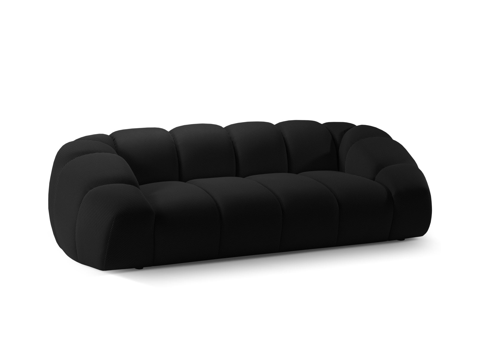 Schickes 3-Sitzer Sofa Diana in edlem Schwarz, perfekt für zeitgemäße Inneneinrichtungen, angeboten von Micadoni.