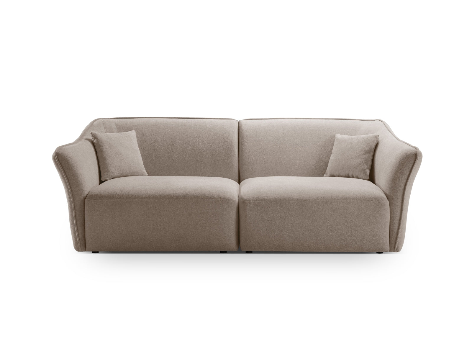 Hailey Sofa 3 Sitzer in Dark Beige präsentiert im Onlineshop von KAQTU Design AG. Sofa ist von Micadoni