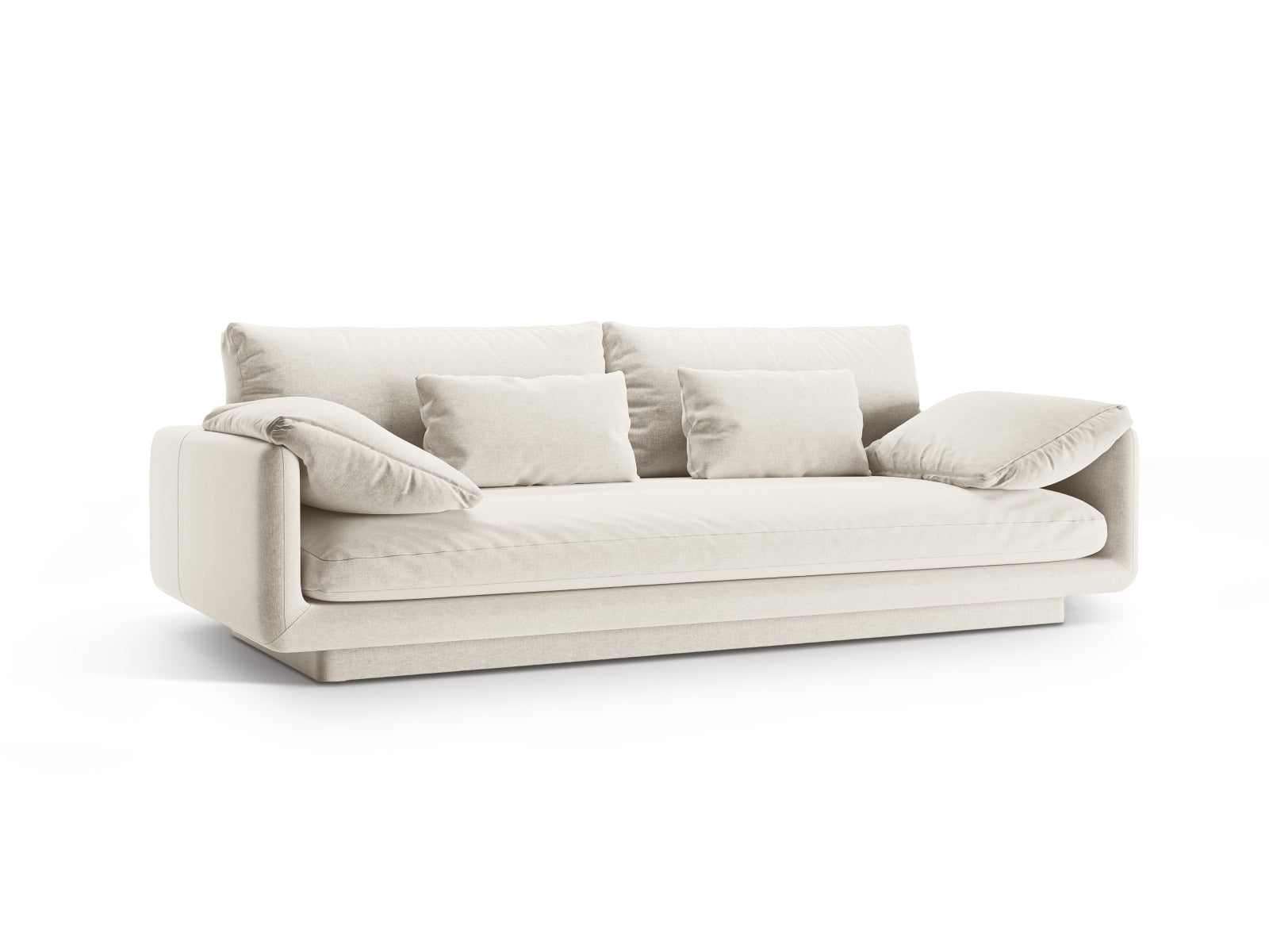 Elegantes Torino 3-Sitzer Sofa in Ivory-Wind, stilvoll und komfortabel, ideal für moderne Wohnräume.