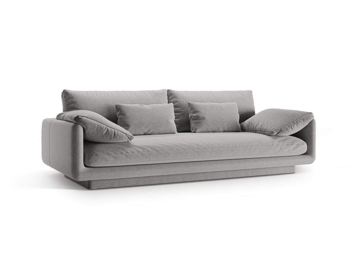 Torino Sofa 3 Sitzer in Light Grey-Wind präsentiert im Onlineshop von KAQTU Design AG. 3er Sofa ist von Micadoni