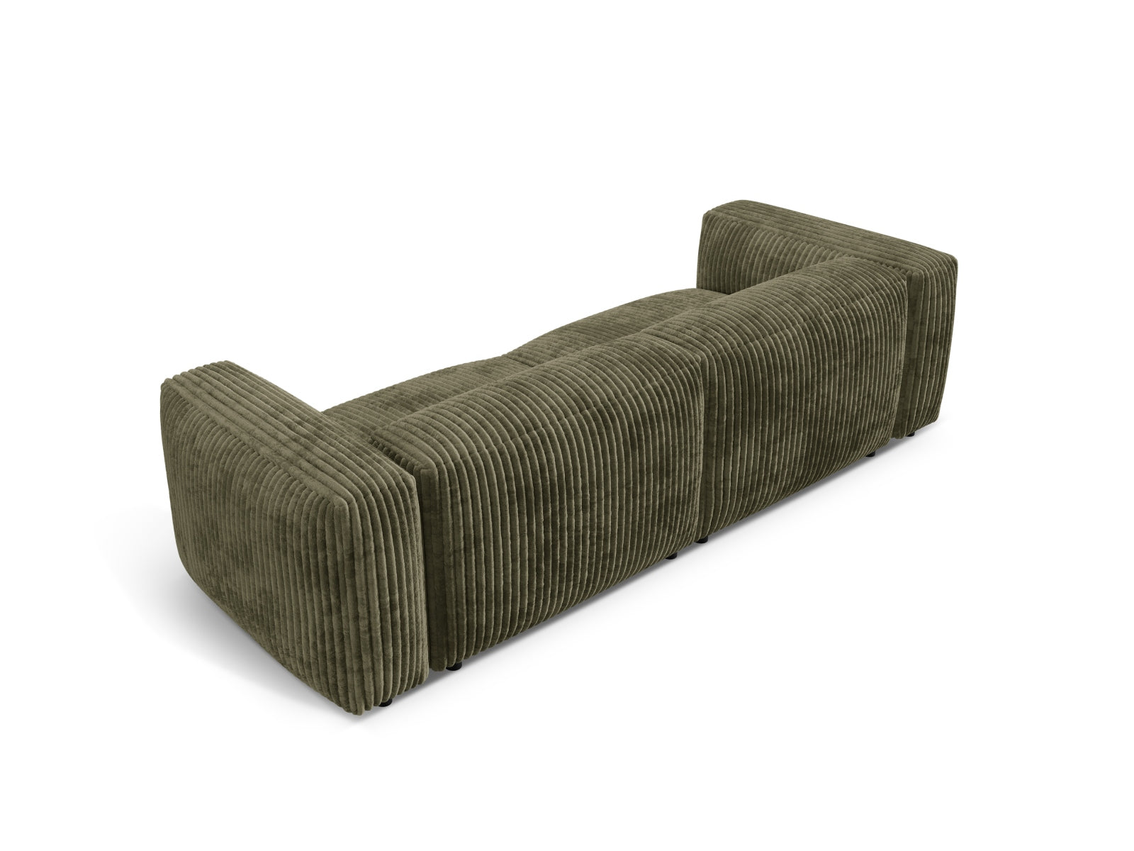 Stilvolles Martina 3-Sitzer Sofa in Moss Green-Tilia, perfekt für zeitgemäße Wohnkonzepte. Flexibles, modulares Design von Micadoni.