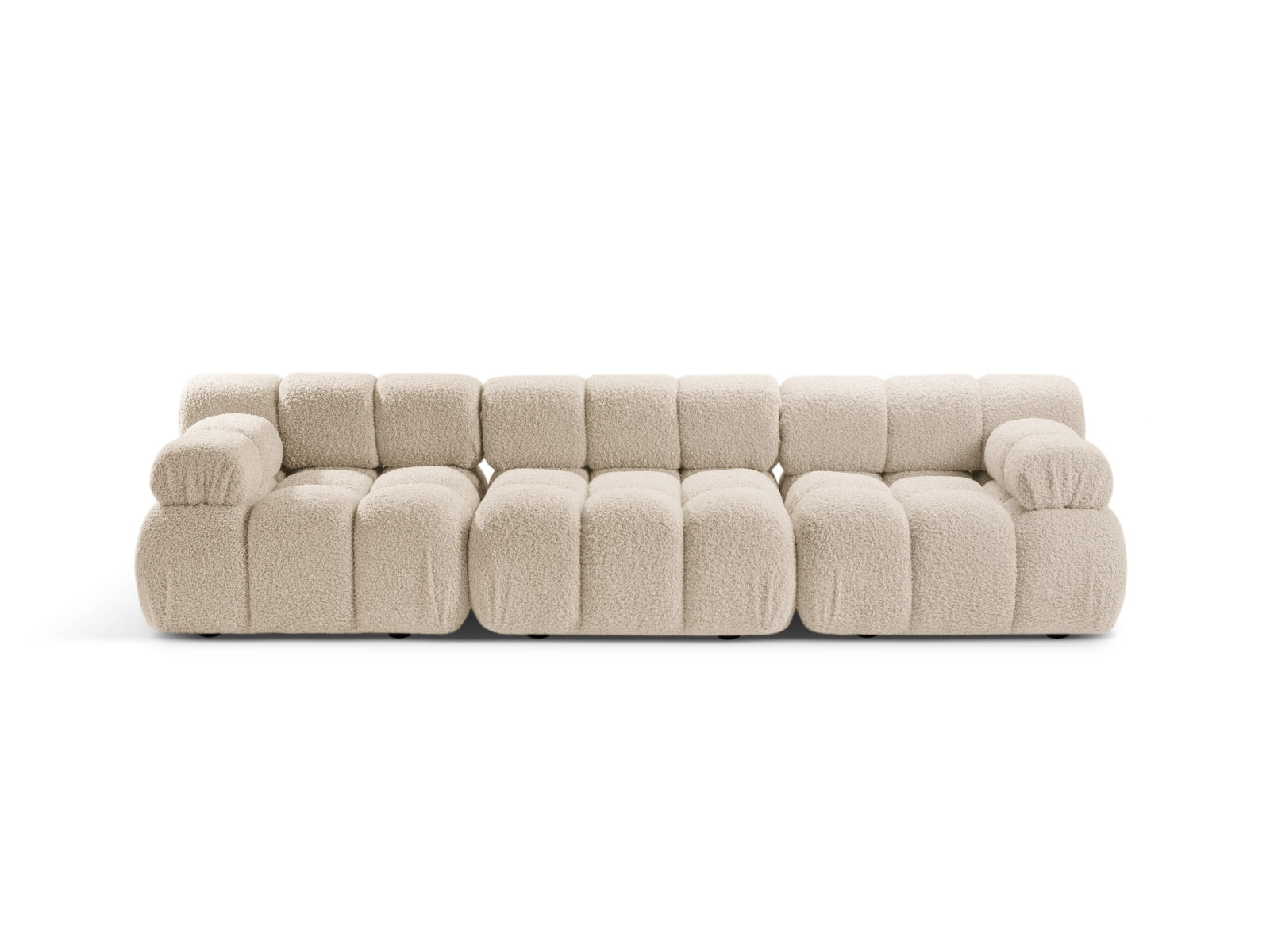 Bellis Boucle modulares Sofa 3 Sitzer 94cm in Light Beige präsentiert im Onlineshop von KAQTU Design AG. 3er Sofa ist von Micadoni