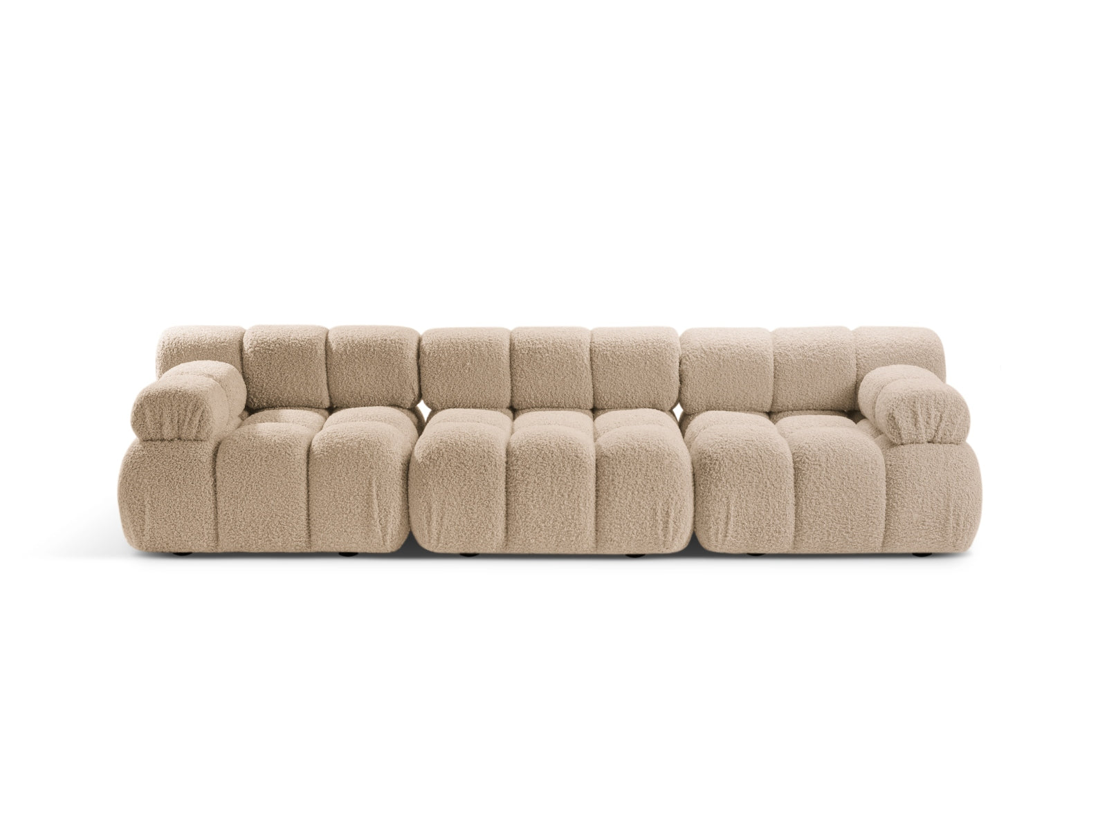 Bellis Boucle modulares Sofa 3 Sitzer 94cm in Sand-Rolf präsentiert im Onlineshop von KAQTU Design AG. 3er Sofa ist von Micadoni