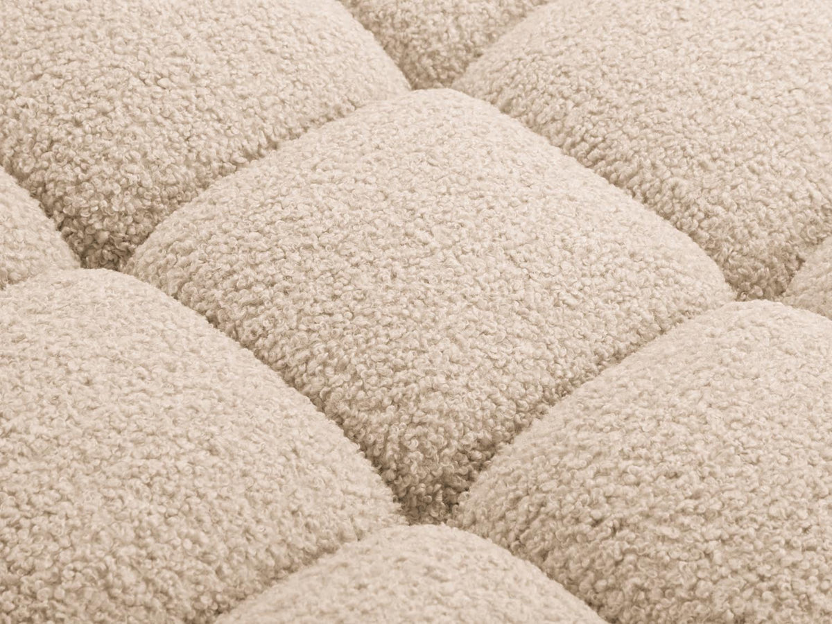 Bellis Boucle modulares Sofa 3 Sitzer 94cm in Sand-Rolf präsentiert im Onlineshop von KAQTU Design AG. 3er Sofa ist von Micadoni