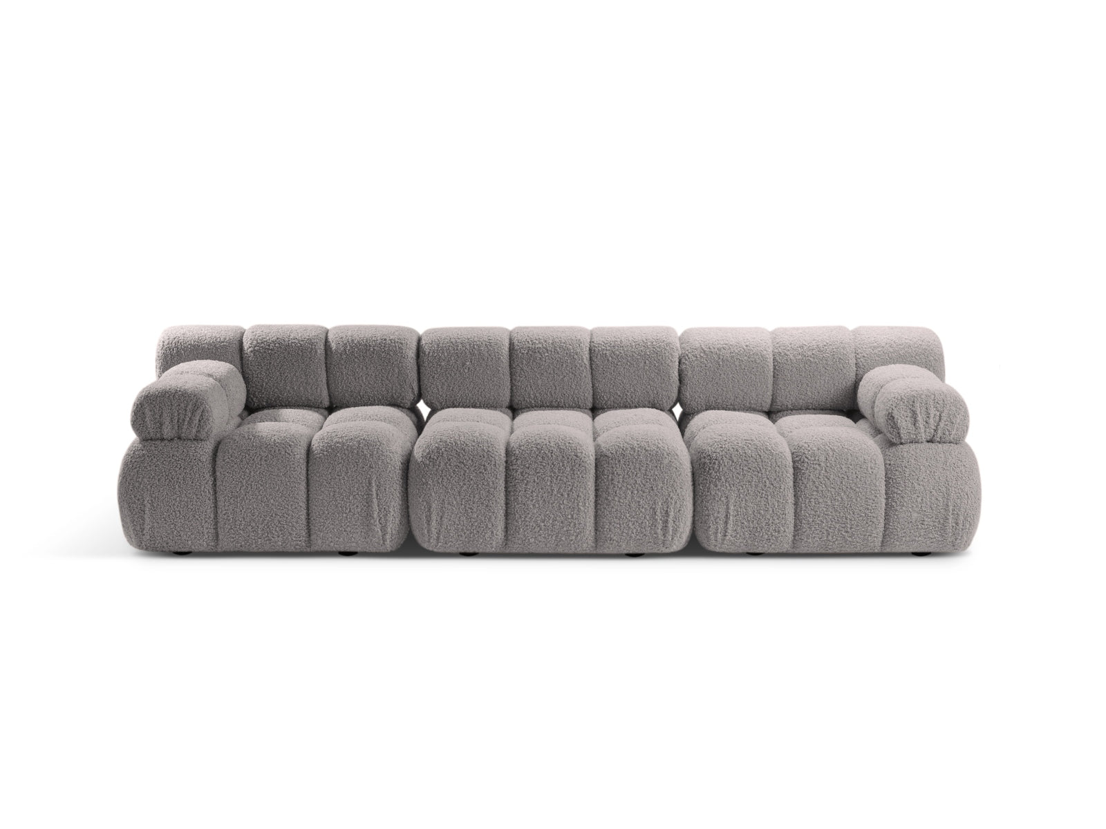 Bellis Boucle modulares Sofa 3 Sitzer 94cm in Light Grey-Rolf präsentiert im Onlineshop von KAQTU Design AG. 3er Sofa ist von Micadoni