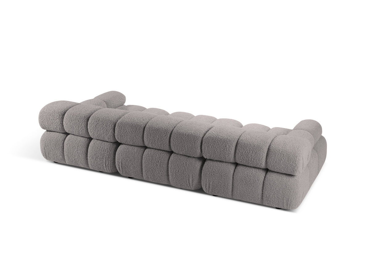 Bellis Boucle modulares Sofa 3 Sitzer 94cm in Light Grey-Rolf präsentiert im Onlineshop von KAQTU Design AG. 3er Sofa ist von Micadoni