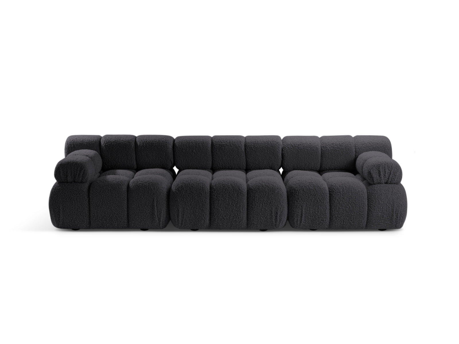 Bellis Boucle modulares Sofa 3 Sitzer 94cm in Graphite präsentiert im Onlineshop von KAQTU Design AG. 3er Sofa ist von Micadoni