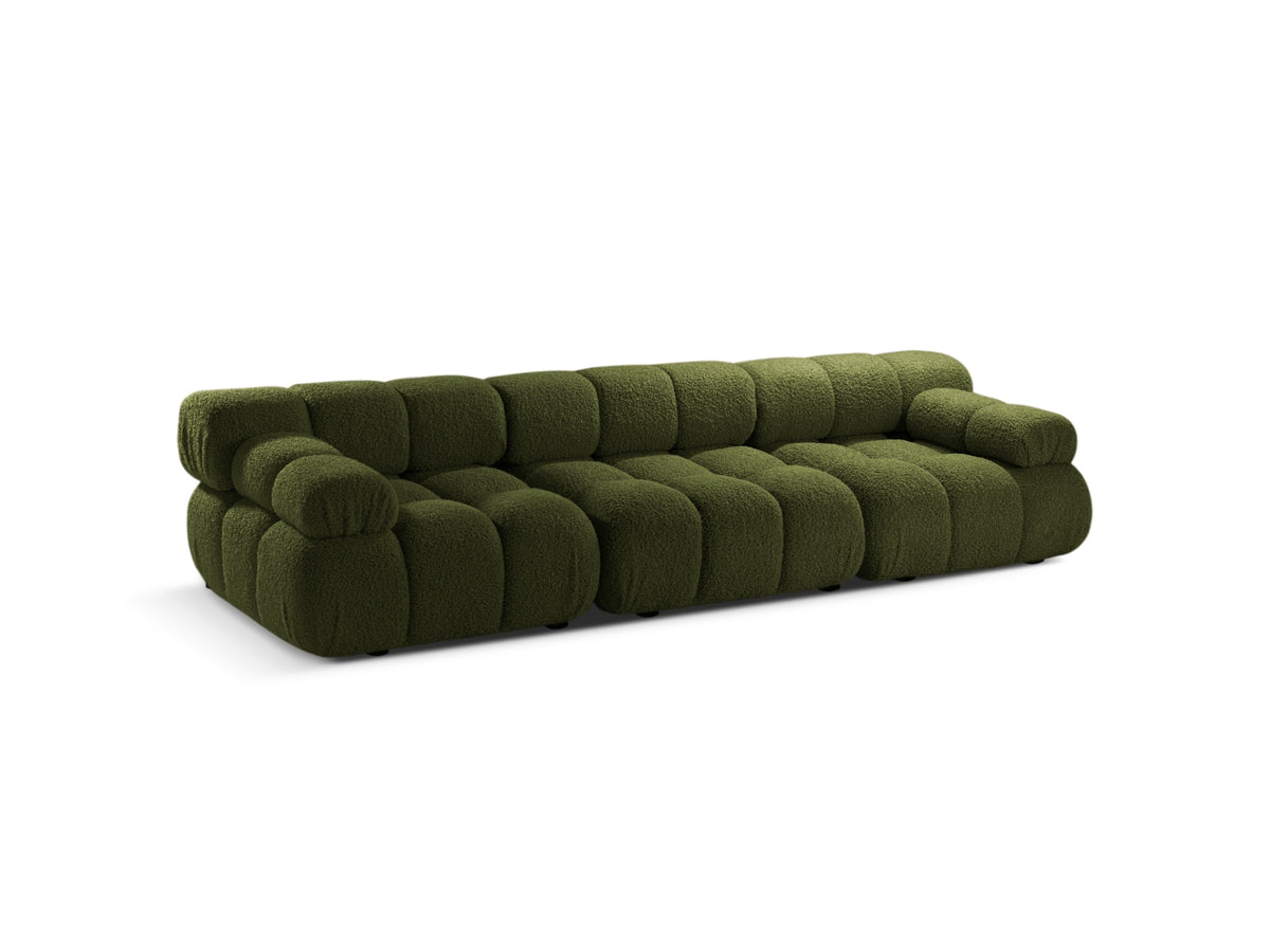 Bellis Boucle modulares Sofa 3 Sitzer 94cm in Green-Rolf präsentiert im Onlineshop von KAQTU Design AG. 3er Sofa ist von Micadoni