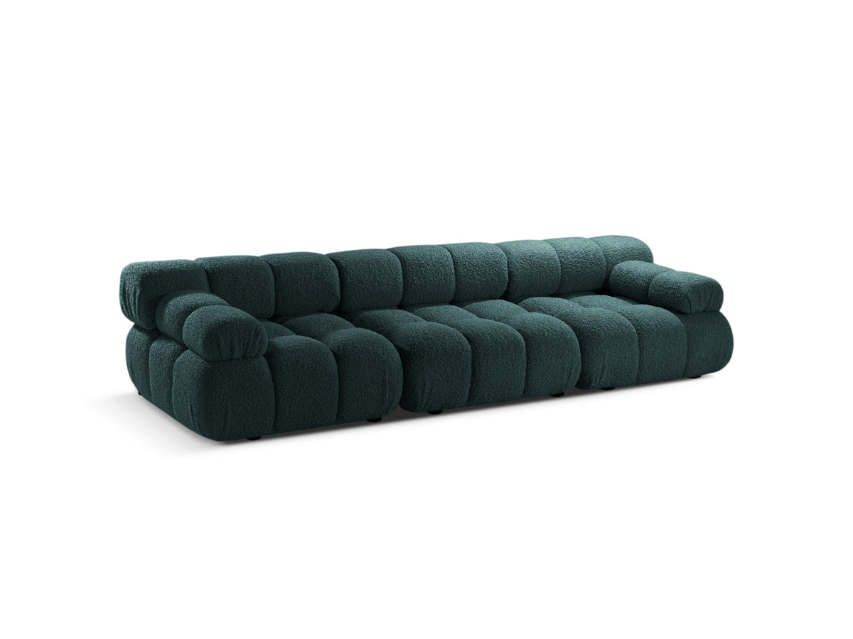 Bellis Boucle modulares Sofa 3 Sitzer 94cm in Petrol-Rolf präsentiert im Onlineshop von KAQTU Design AG. 3er Sofa ist von Micadoni