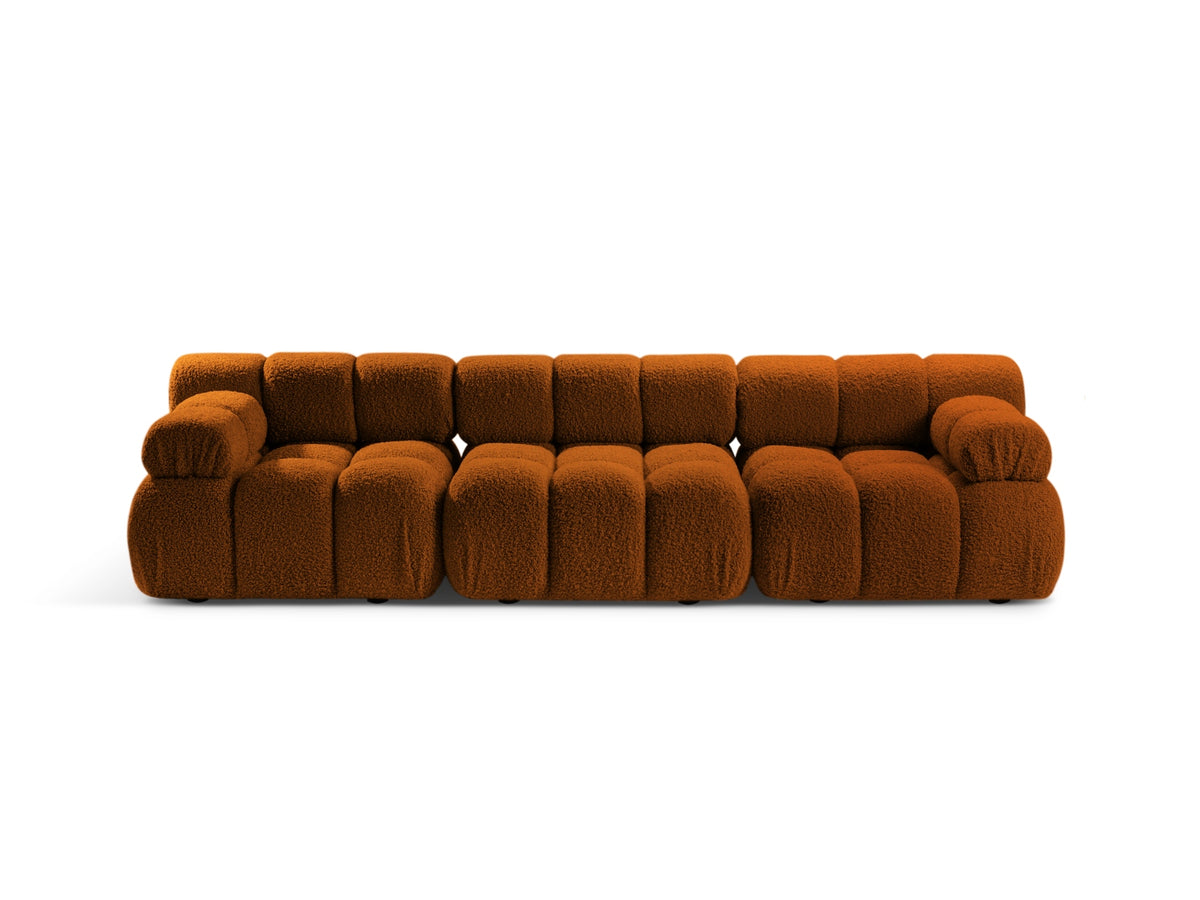 Bellis Boucle modulares Sofa 3 Sitzer 94cm in Brick-Rolf präsentiert im Onlineshop von KAQTU Design AG. 3er Sofa ist von Micadoni