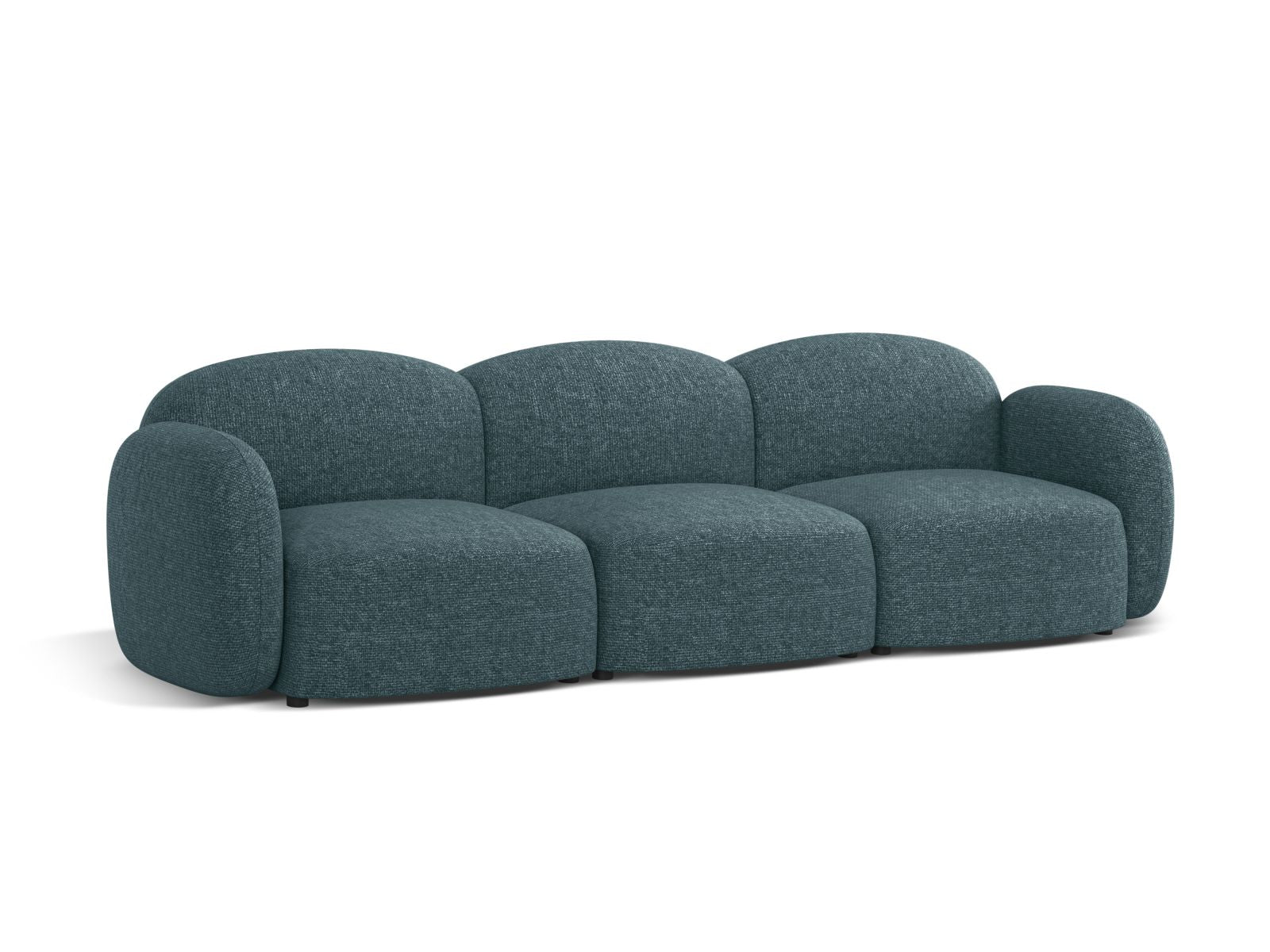 Elegantes 3-Sitzer Sofa Blair in sanftem Blau, ideal für stilvolle Wohnräume. Hochwertige Verarbeitung von Micadoni.