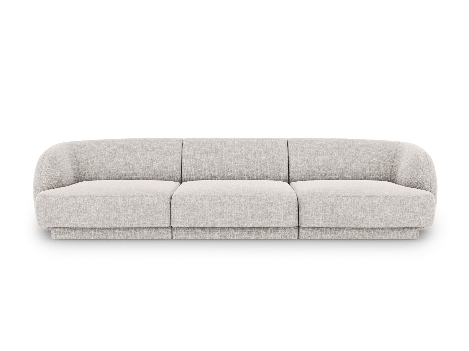 Miley Sofa 3 Sitzer in Silver präsentiert im Onlineshop von KAQTU Design AG. 3er Sofa ist von Micadoni