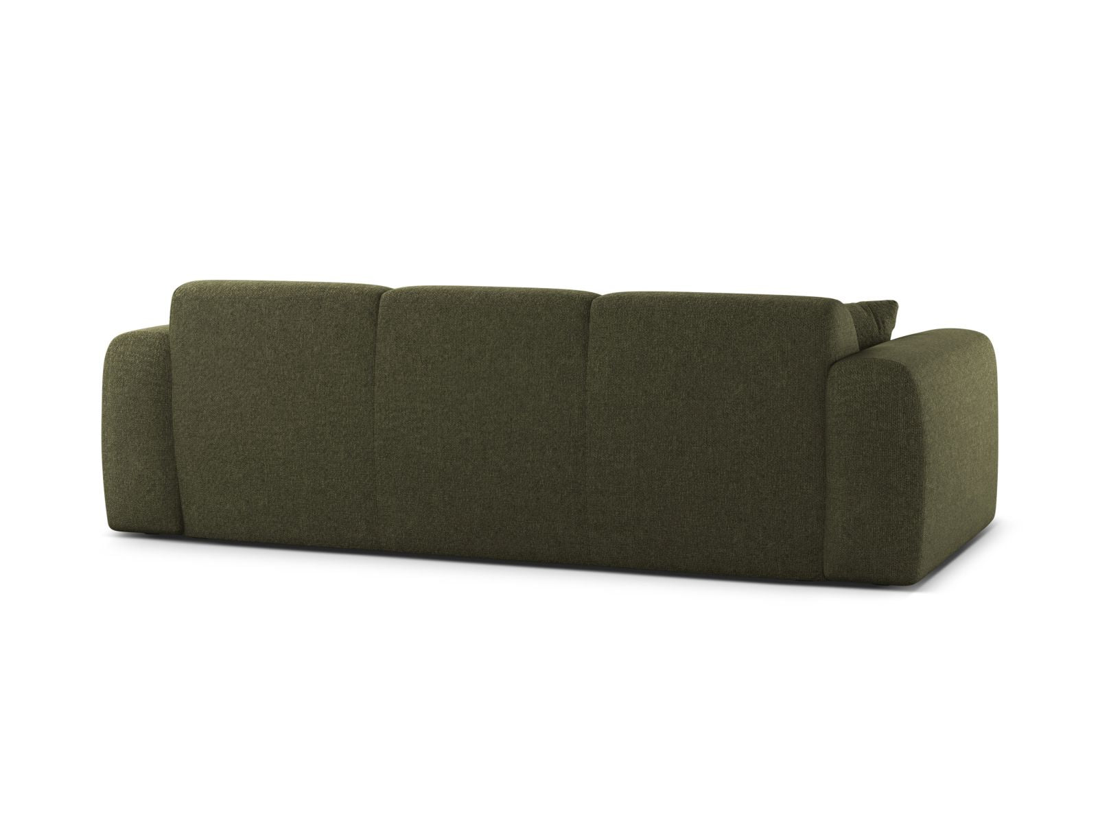 Elegantes 3-Sitzer Sofa Molino in einem trendigen Grünton, ideal für einladende Wohnräume und entspannte Stunden.