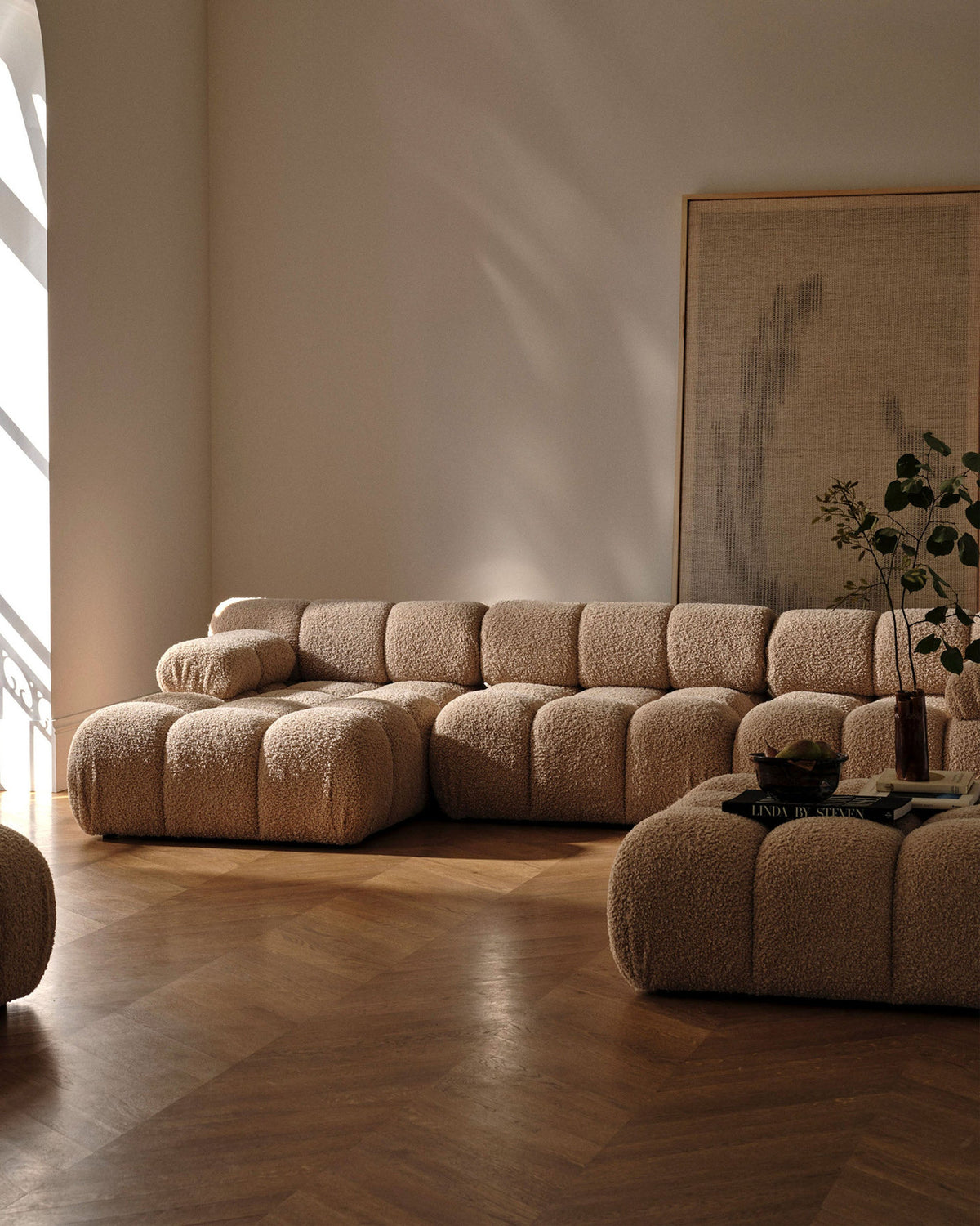3-Sitzer Modular Sofa Bellis in Light Grey-Liberty präsentiert im Onlineshop von KAQTU Design AG. 3er Sofa ist von Micadoni