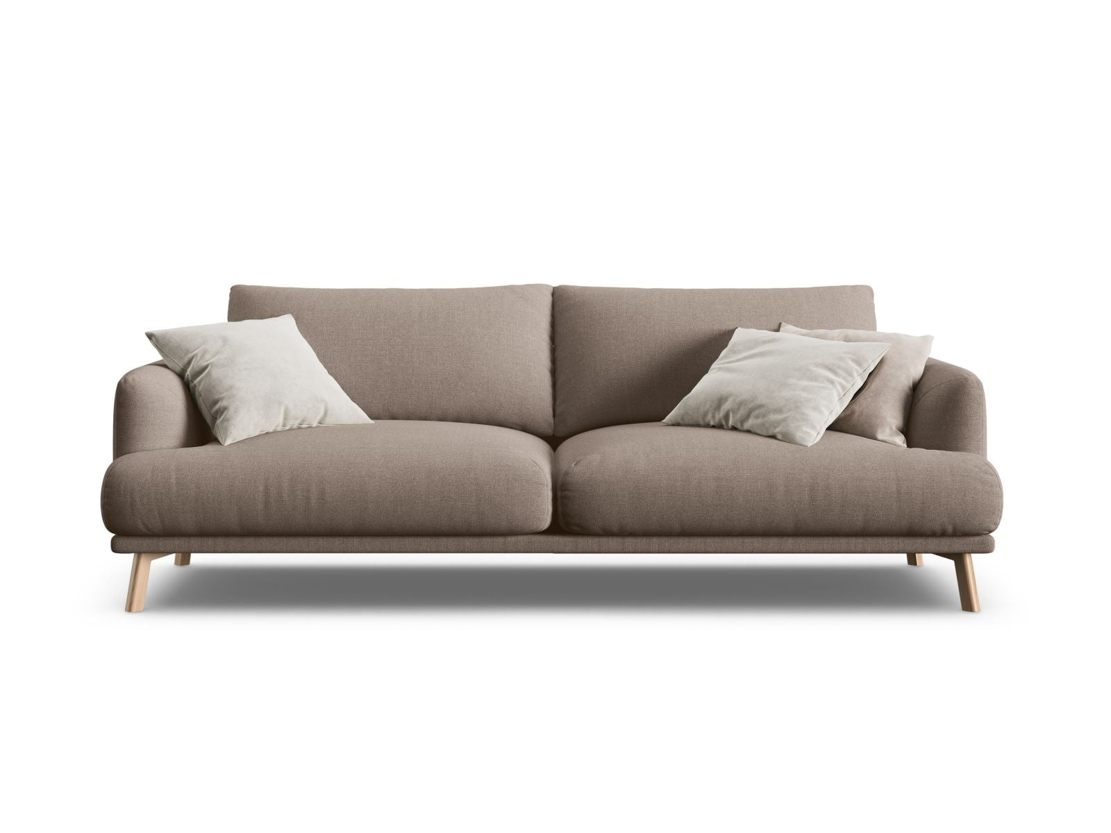 3-Sitzer Sofa Naomi in Cappuccino-Liberty präsentiert im Onlineshop von KAQTU Design AG. 3er Sofa ist von Micadoni